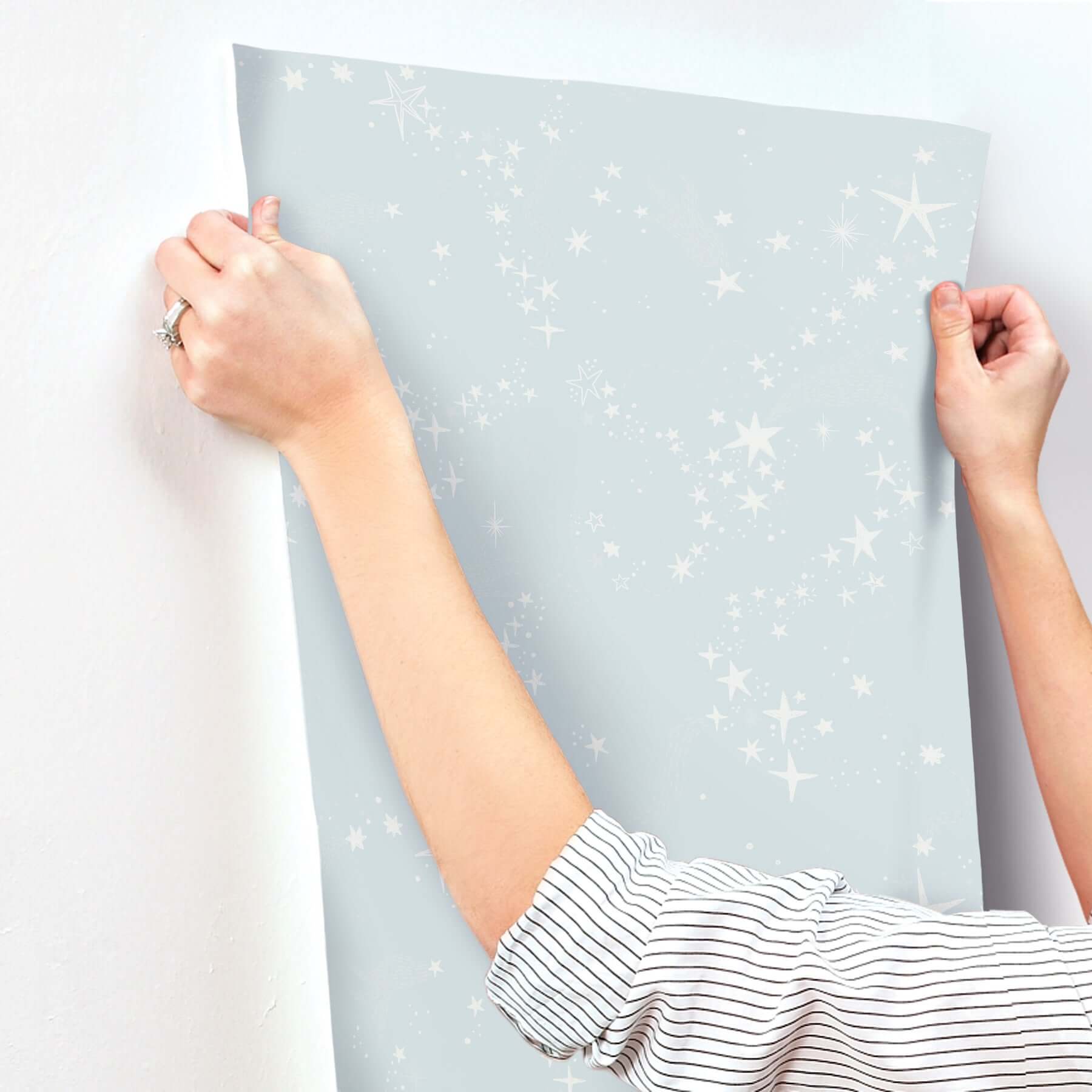 stjarnhimmel-light-blue-wallpaper-york-wallcoverings-mb29023 - York Wallcoverings Wallpaper