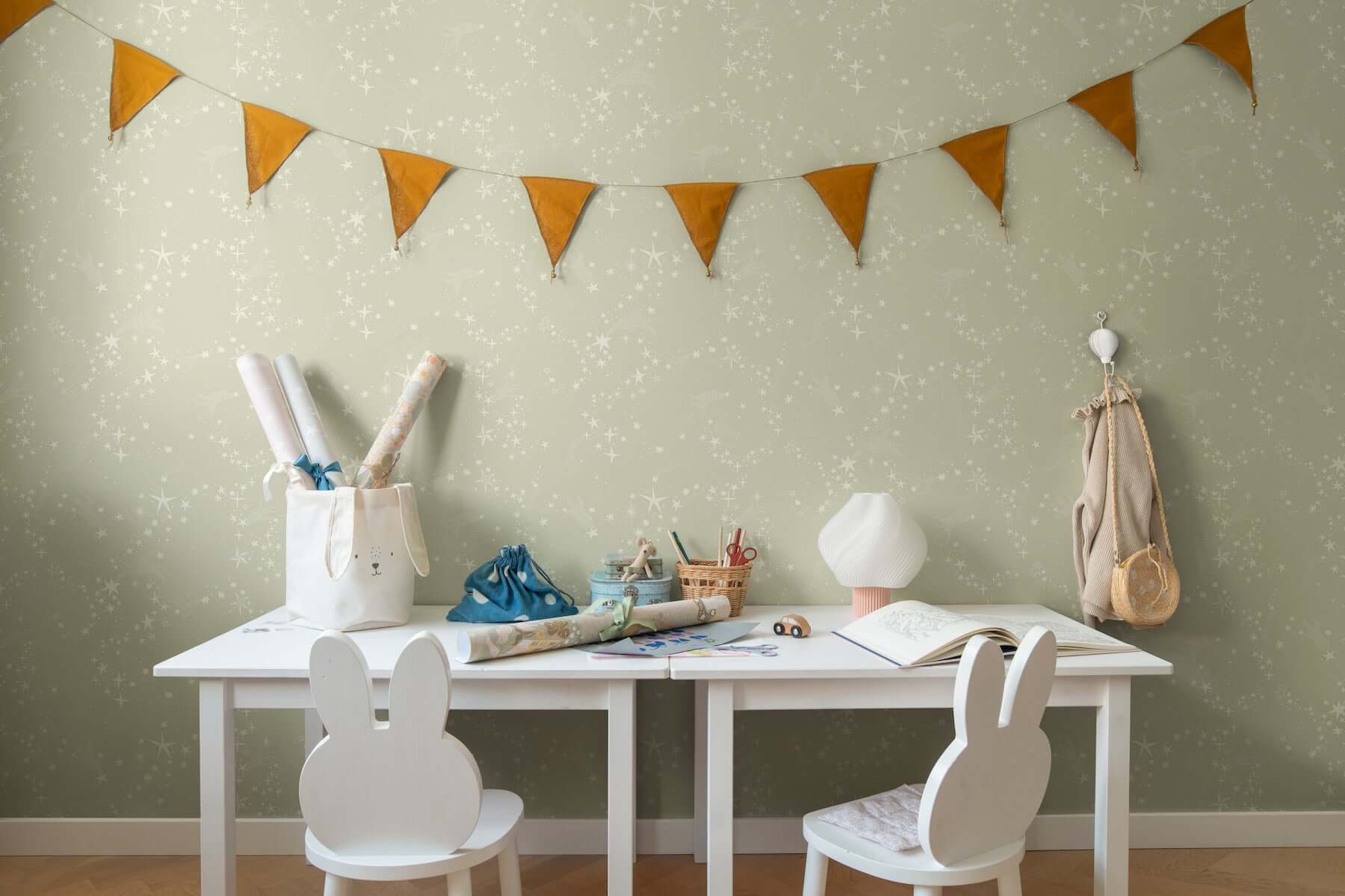 stjarnhimmel-light-green-wallpaper-york-wallcoverings-mb29021 - York Wallcoverings Wallpaper