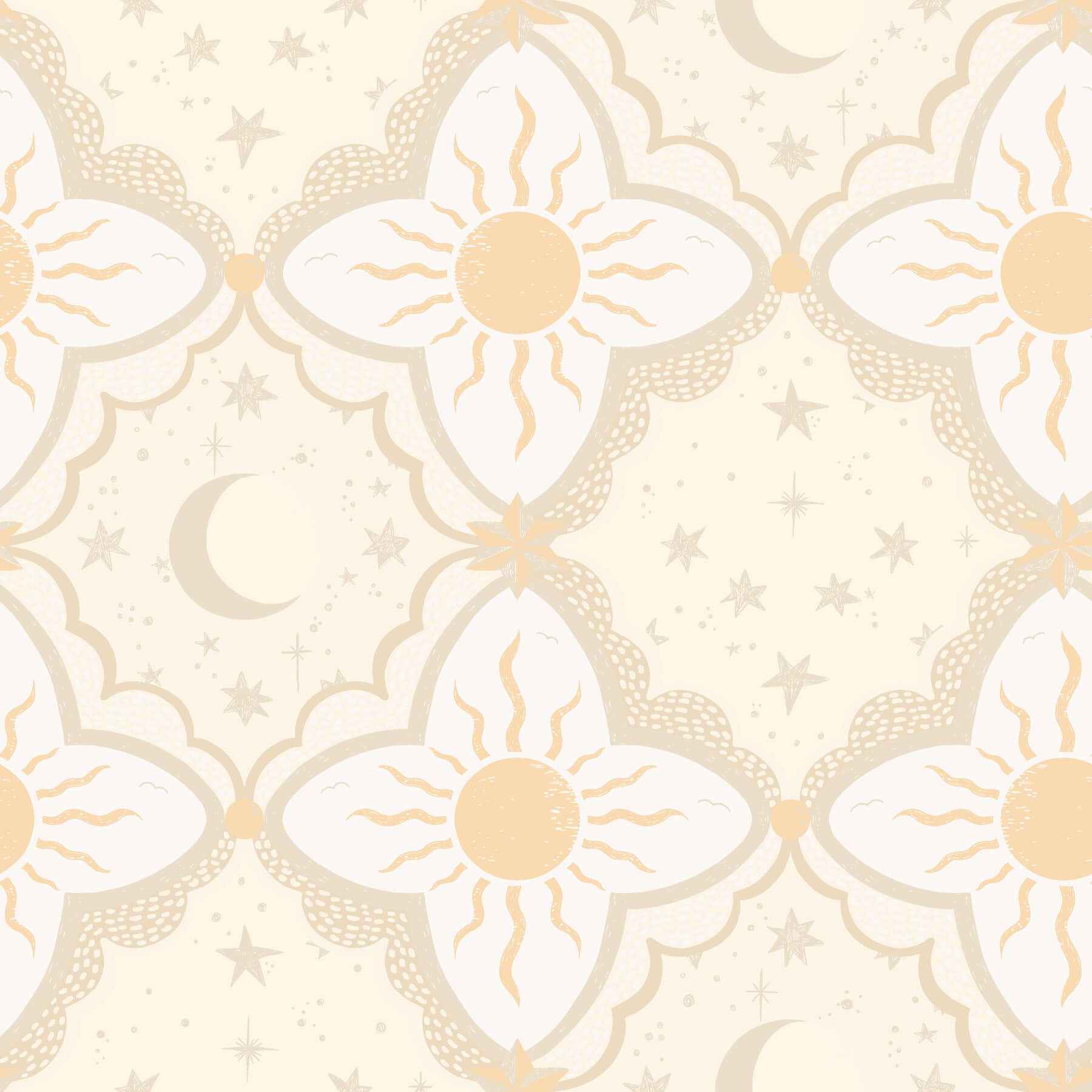 Sol & Mane Tangerine Wallpaper - York Wallcoverings - MB29032 - York Wallcoverings Wallpaper