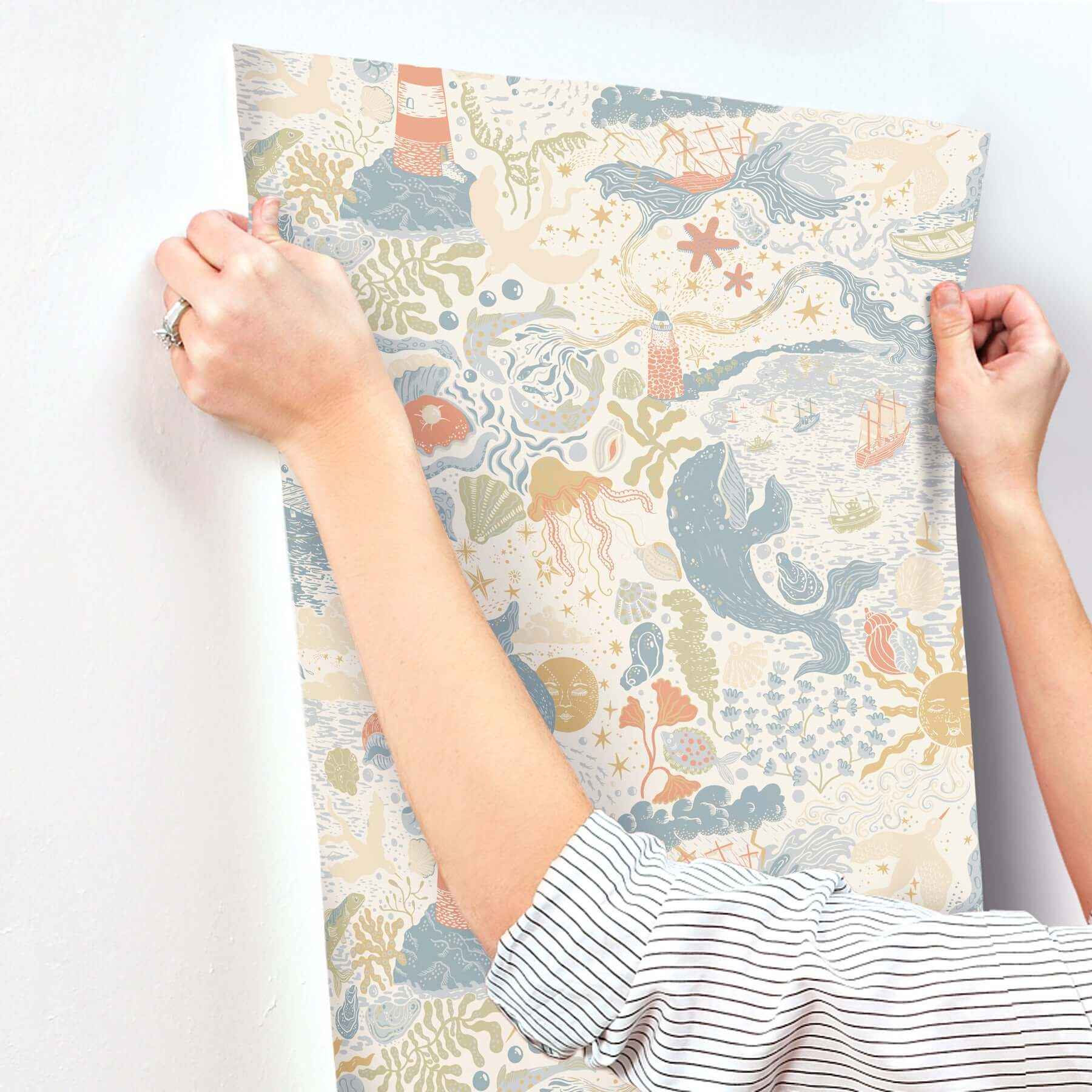 Havet Multi Wallpaper - York Wallcoverings - MB29015 - York Wallcoverings Wallpaper