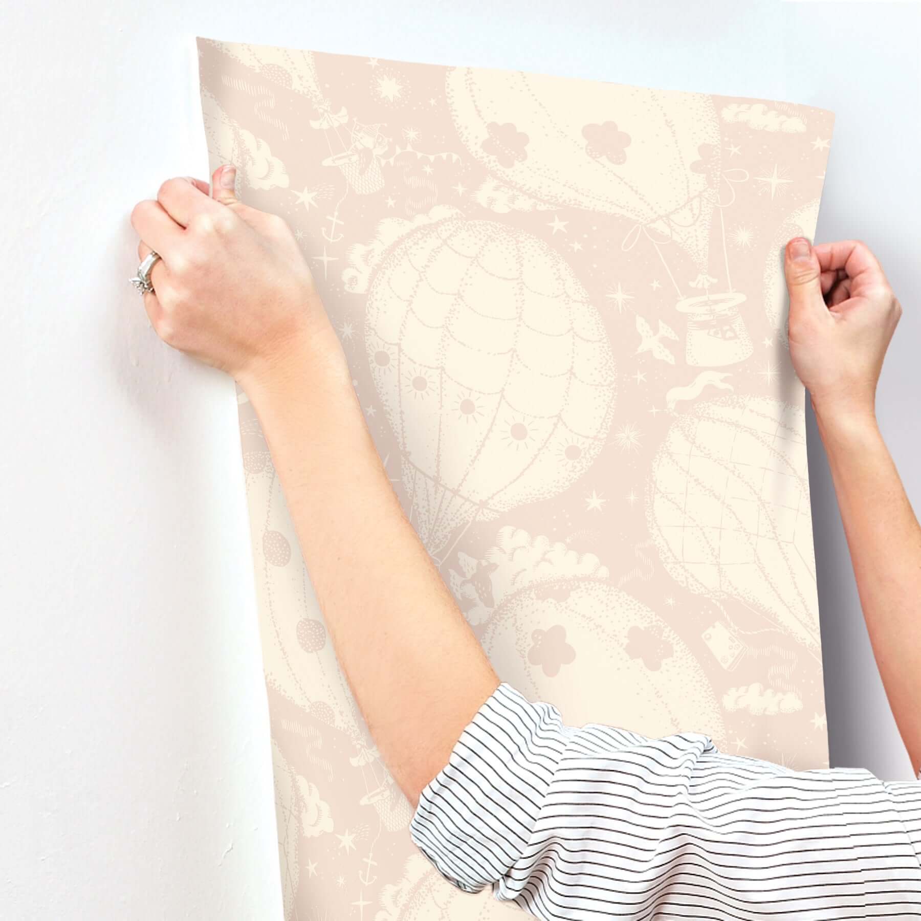 ballongerna-pink-wallpaper-york-wallcoverings-mb29003 - York Wallcoverings Wallpaper