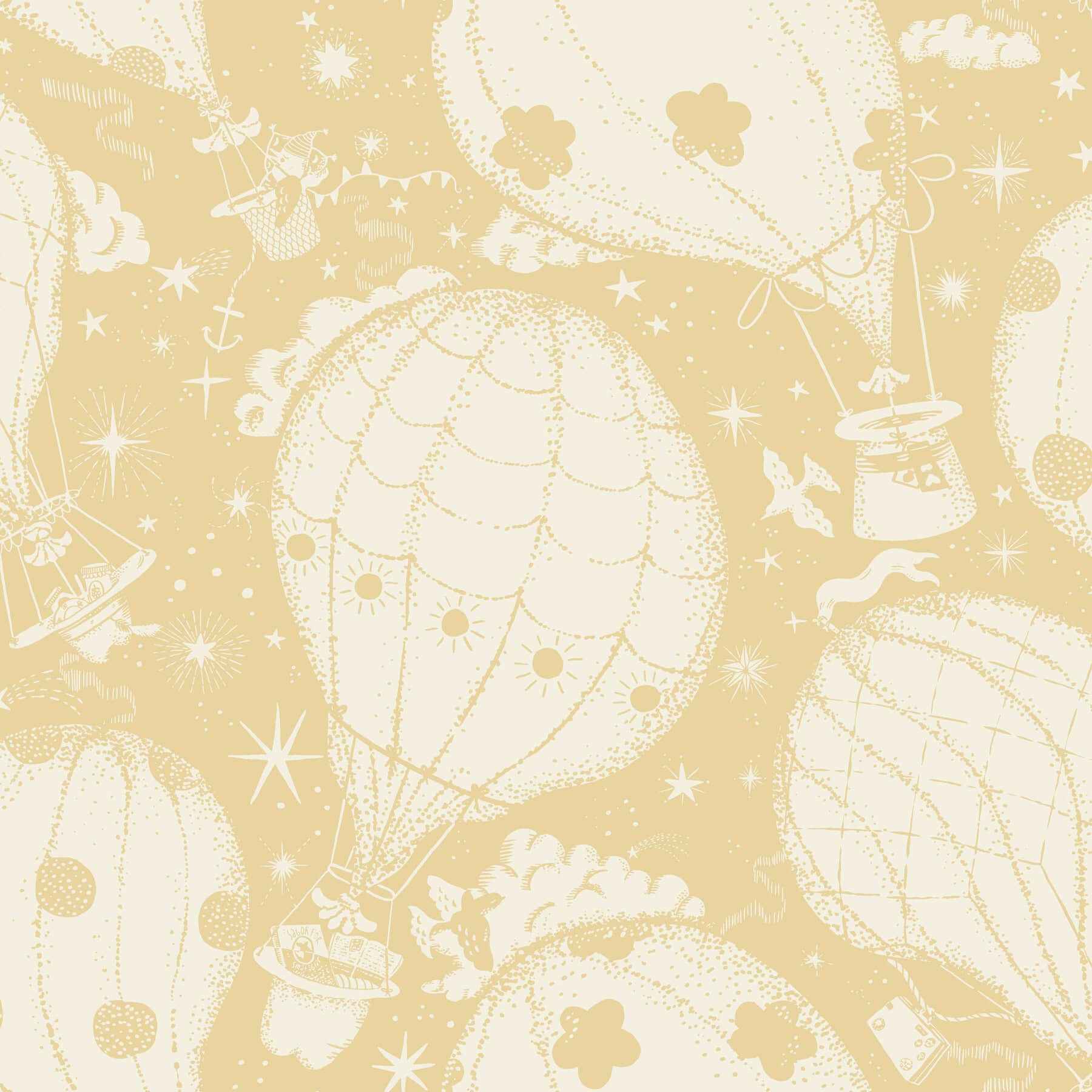 Ballongerna Yellow Wallpaper - York Wallcoverings - MB29002