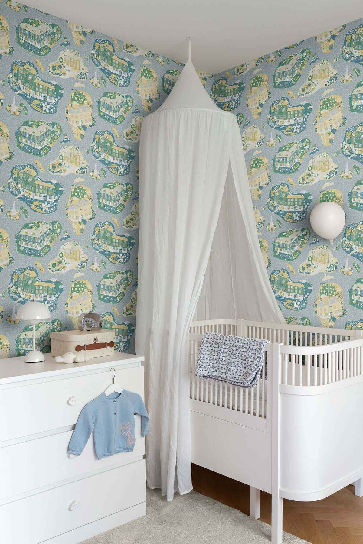 Staden Light Blue Wallpaper - York Wallcoverings - MB29009 - York Wallcoverings Wallpaper