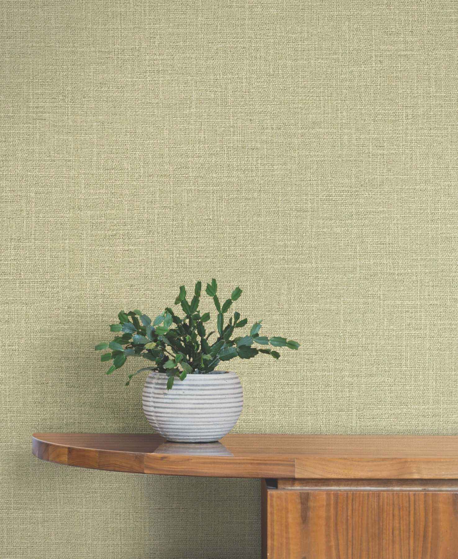 Loom Green Wallpaper - York Wallcoverings - SI26148