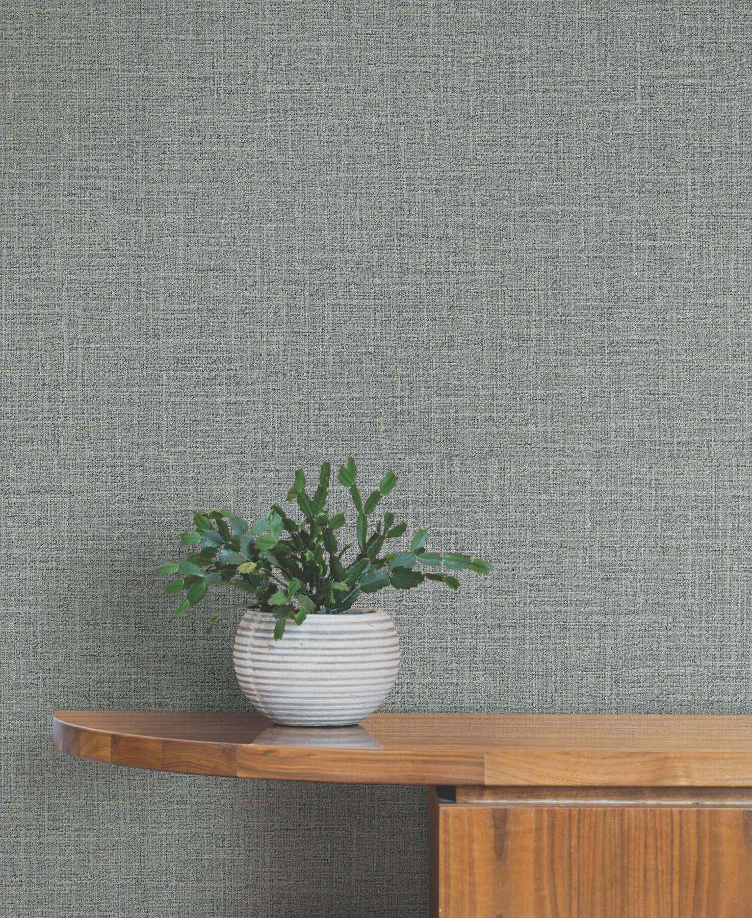Loom Silver Wallpaper - York Wallcoverings - SI26141 - York Wallcoverings Wallpaper