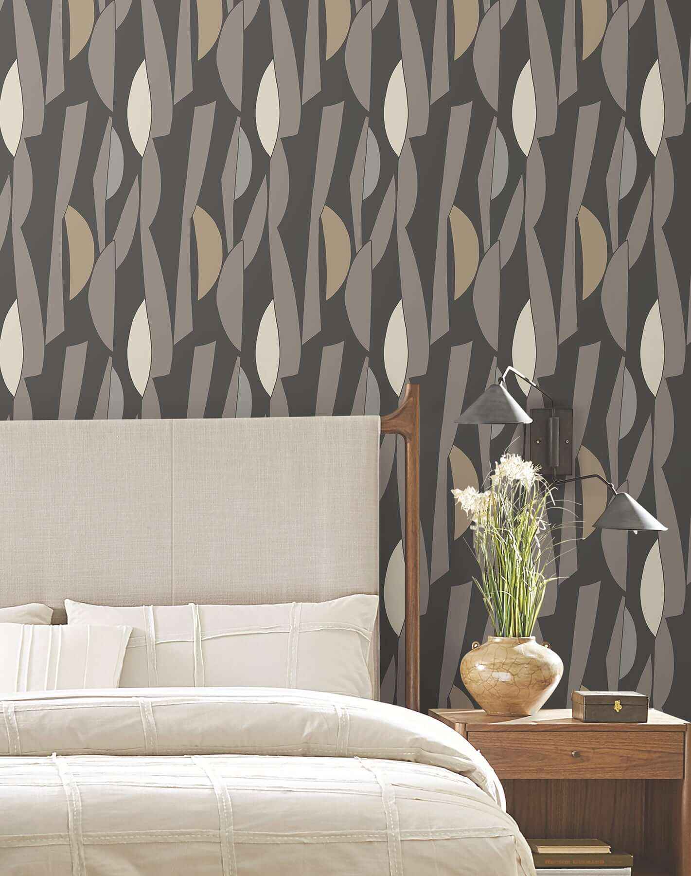 Balance Carbon & Graphite Wallpaper - York Wallcoverings - ZM2826