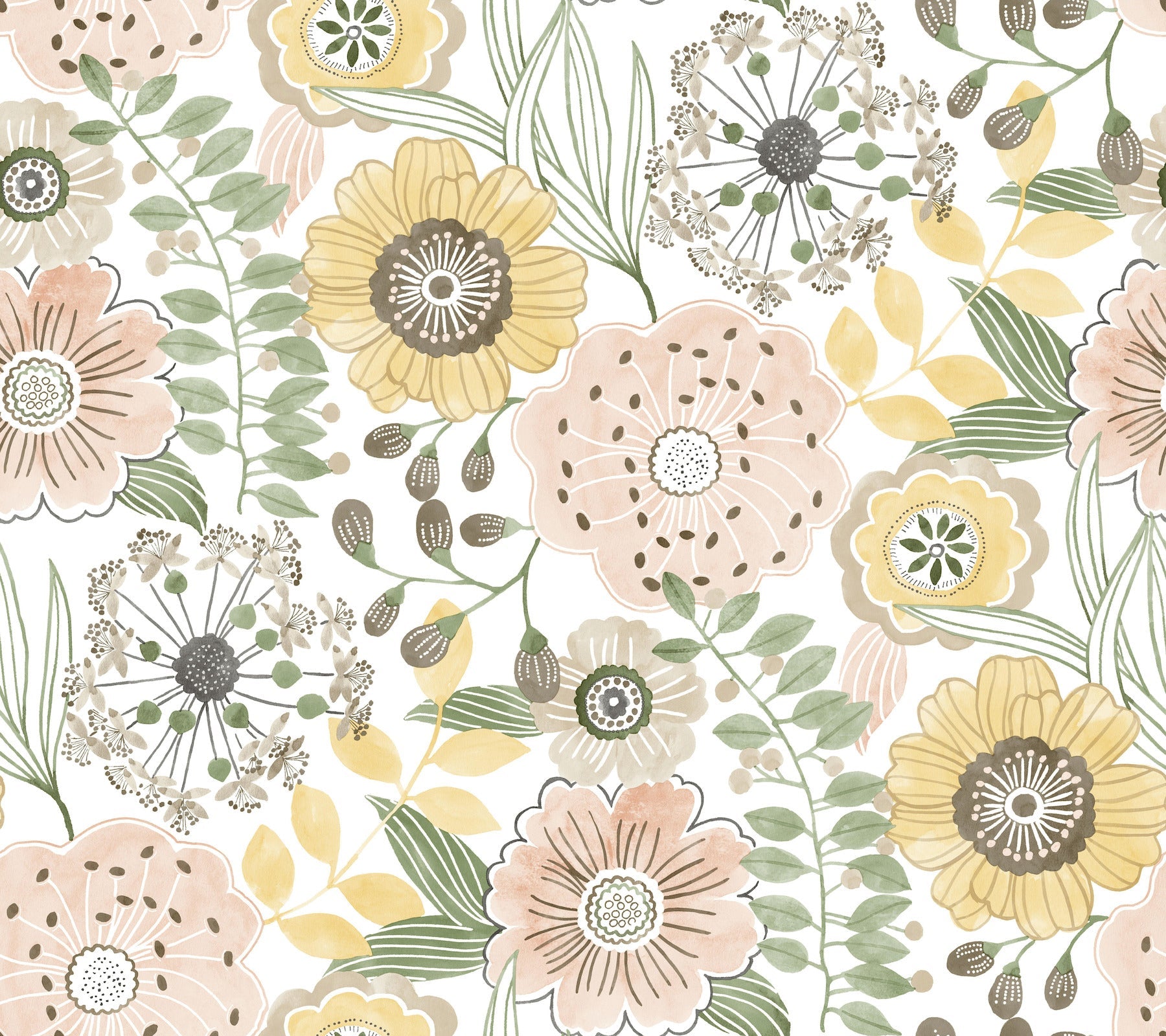 artistic-bouquet-wallpaper-coral-lemon-york-wallcoverings-zm2895