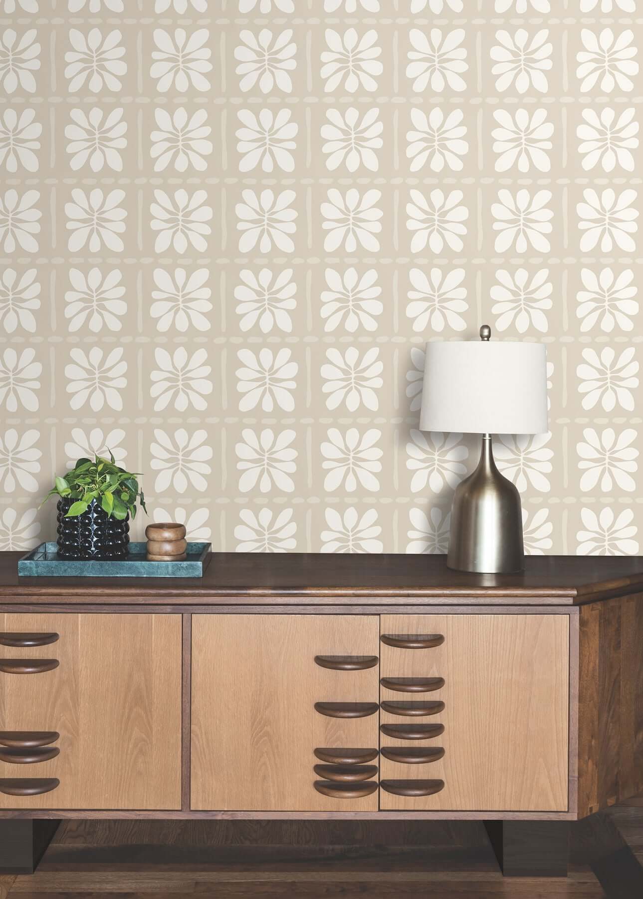 mimosa-fleur-nude-wallpaper-york-wallcoverings-zm2808 - York Wallcoverings Wallpaper