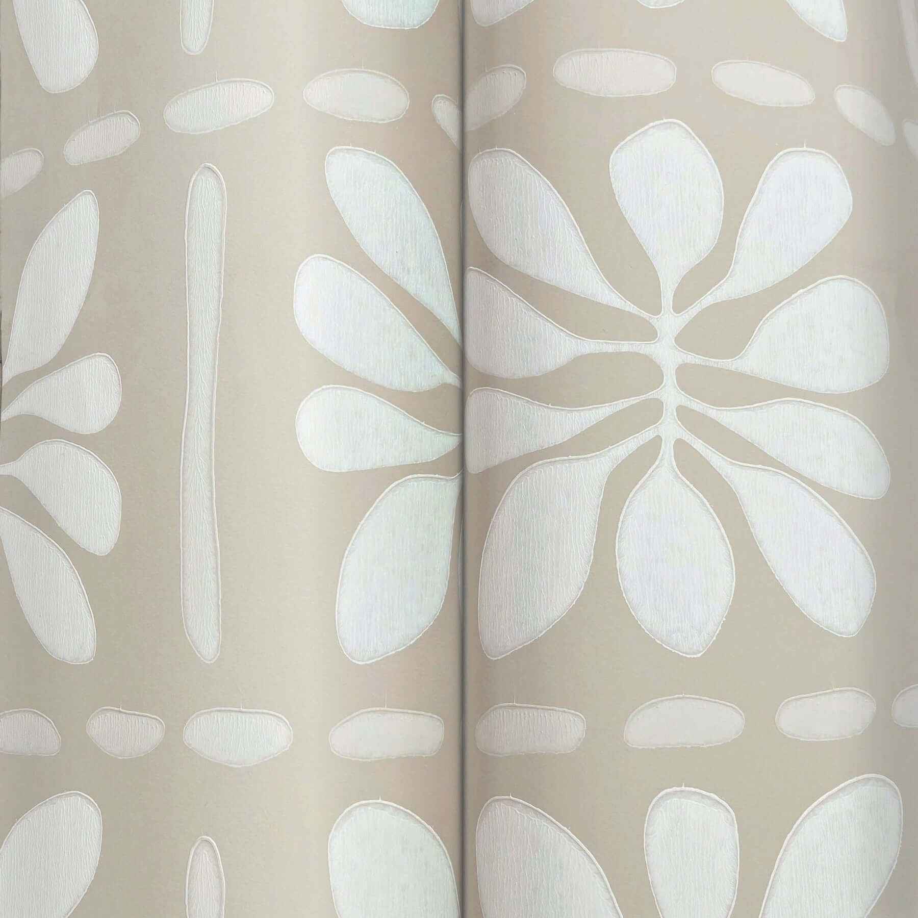 Mimosa Fleur Nude Wallpaper - York Wallcoverings - ZM2808 - York Wallcoverings Wallpaper