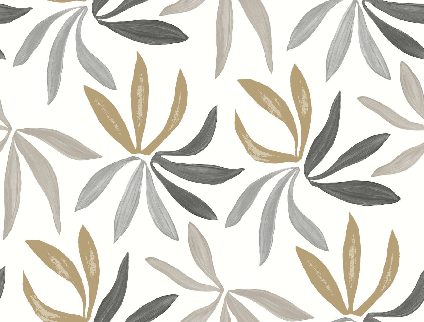 little-garden-graphite-gold-wallpaper-york-wallcoverings-zm2816 - York Wallcoverings Wallpaper