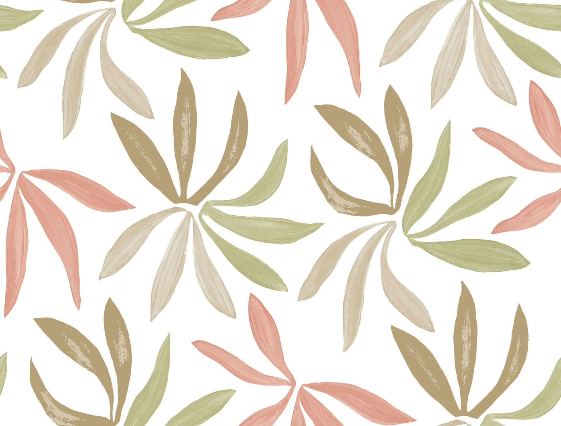 little-garden-leaf-coral-wallpaper-york-wallcoverings-zm2812 - York Wallcoverings Wallpaper