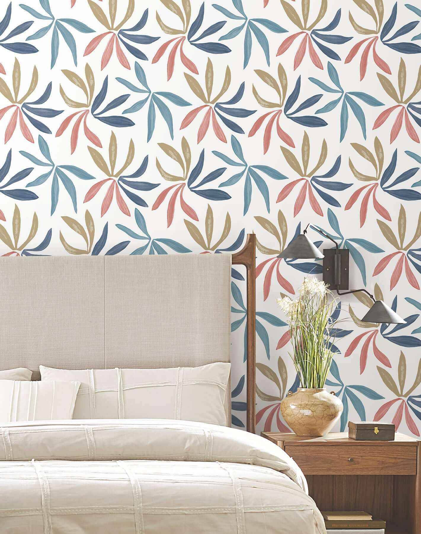 Little Garden Multicolor Wallpaper - York Wallcoverings - ZM2811