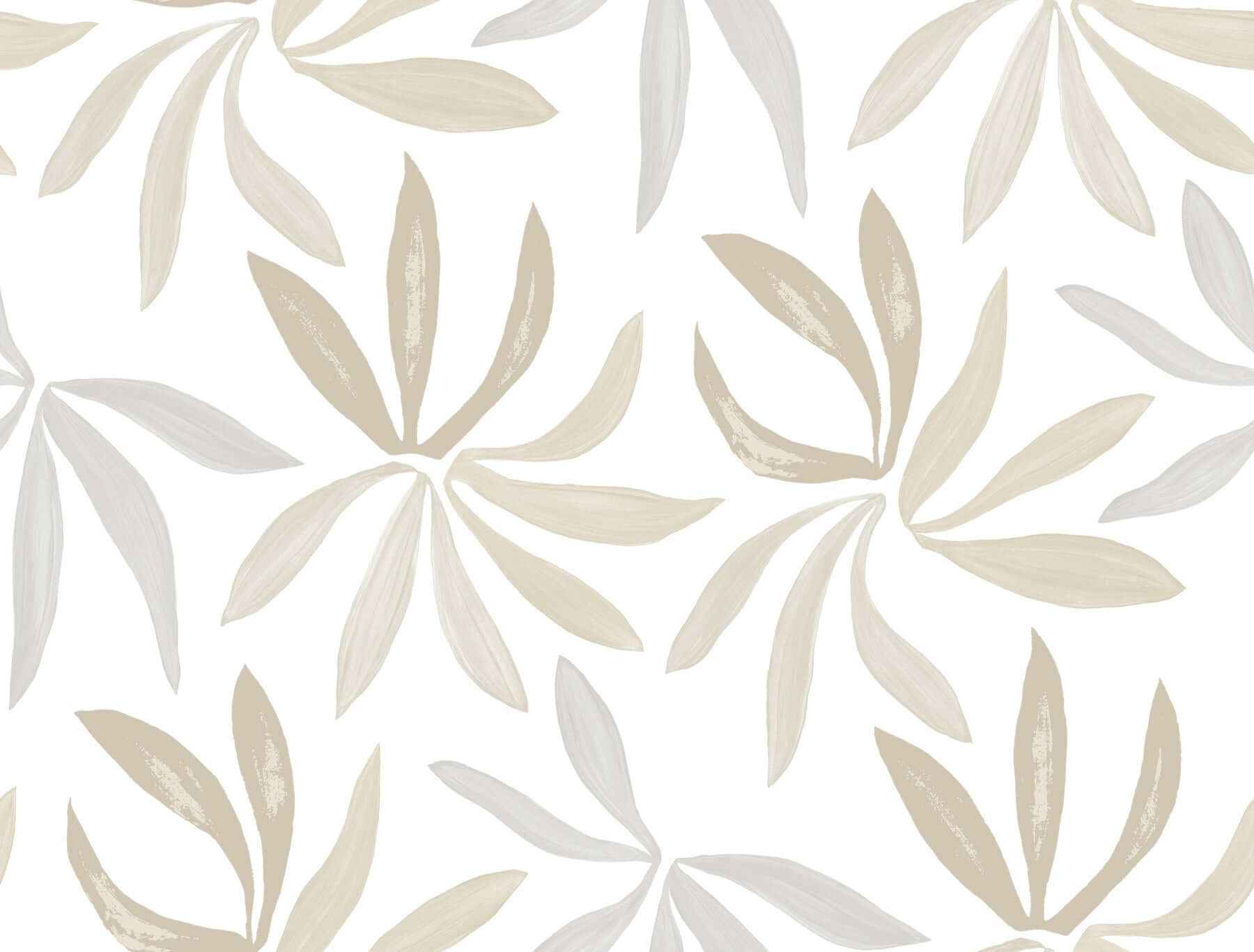 Little Garden Neutral & Pearl Wallpaper - York Wallcoverings - ZM2815 - York Wallcoverings Wallpaper