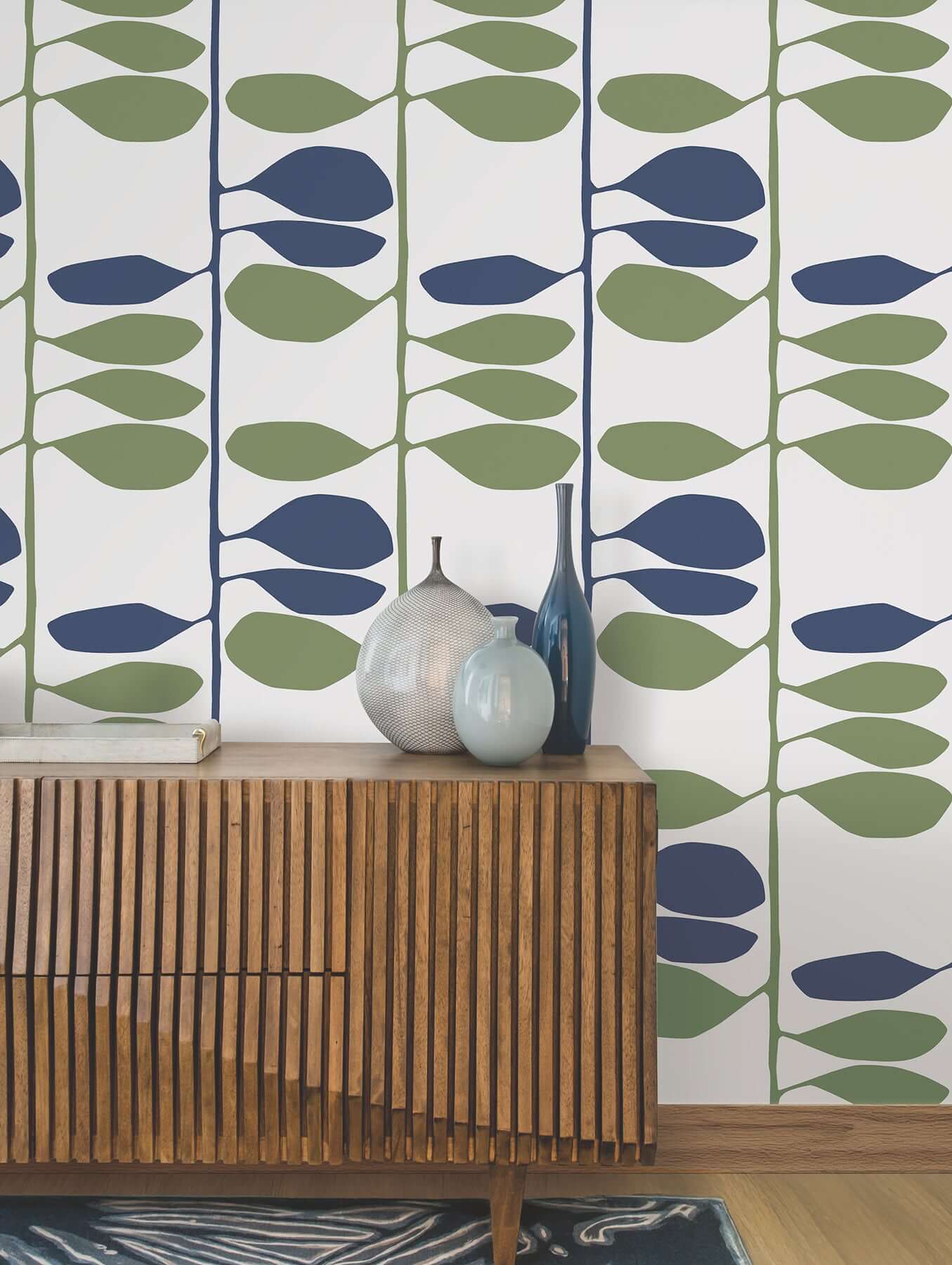 sculpted-vines-alpine-ultramarine-wallpaper-york-wallcoverings-zm2801 - York Wallcoverings Wallpaper