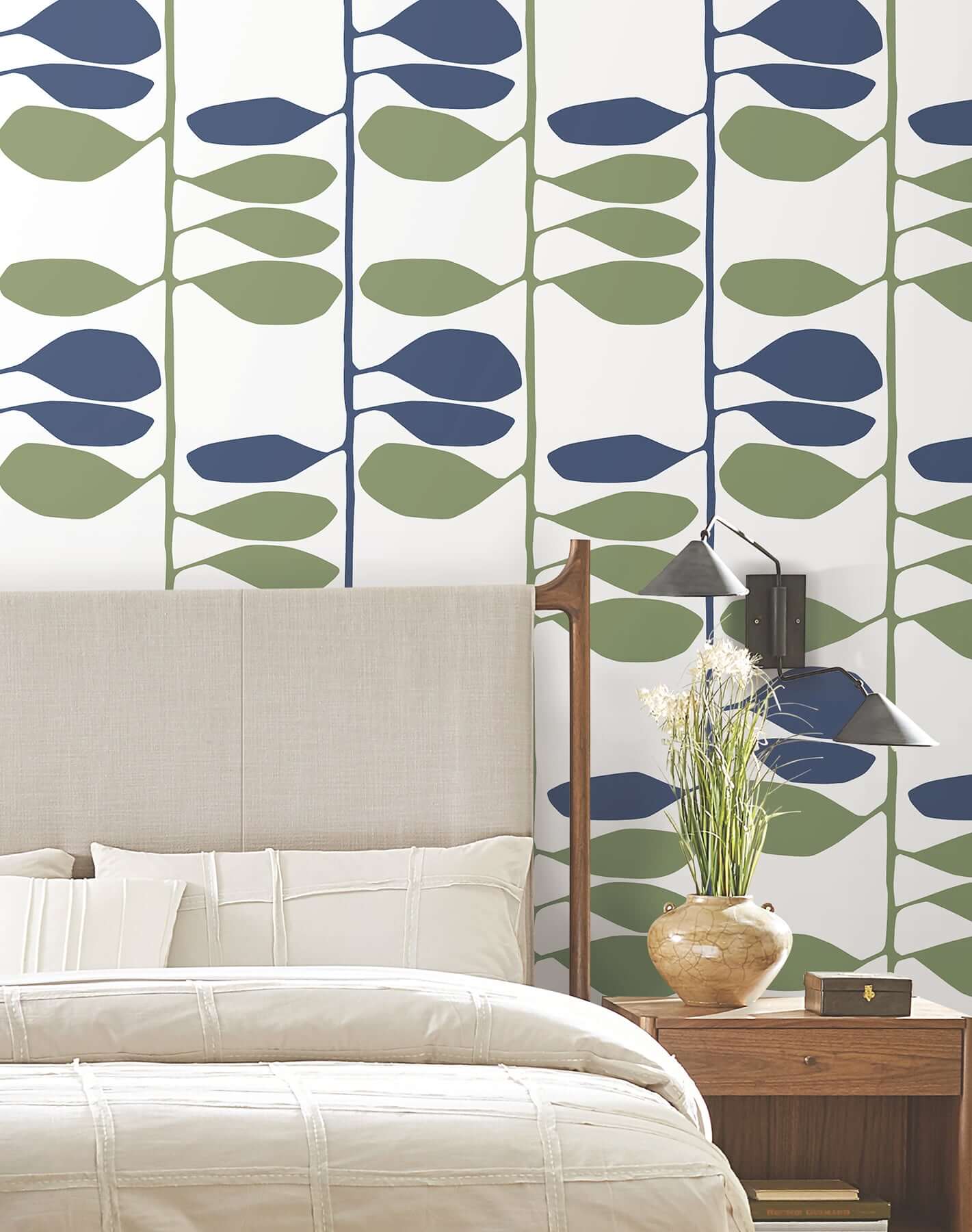 sculpted-vines-alpine-ultramarine-wallpaper-york-wallcoverings-zm2801 - York Wallcoverings Wallpaper