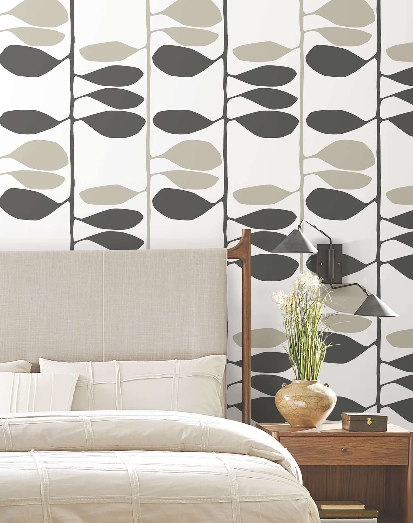 sculpted-vines-carbon-linen-wallpaper-york-wallcoverings-zm2804 - York Wallcoverings Wallpaper
