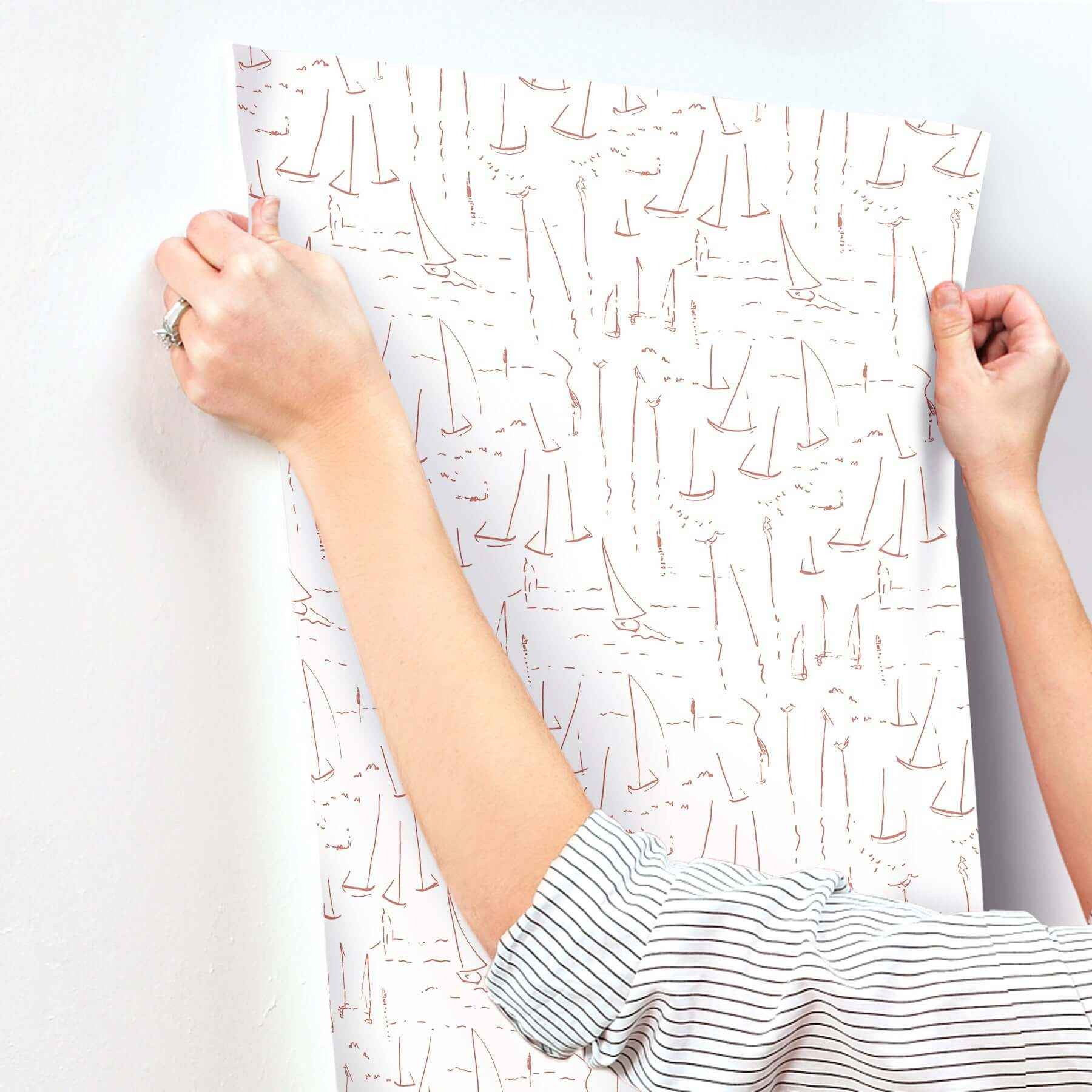 Vermillion Coast Vermillion Wallpaper - York Wallcoverings - ZM2843 - York Wallcoverings Wallpaper