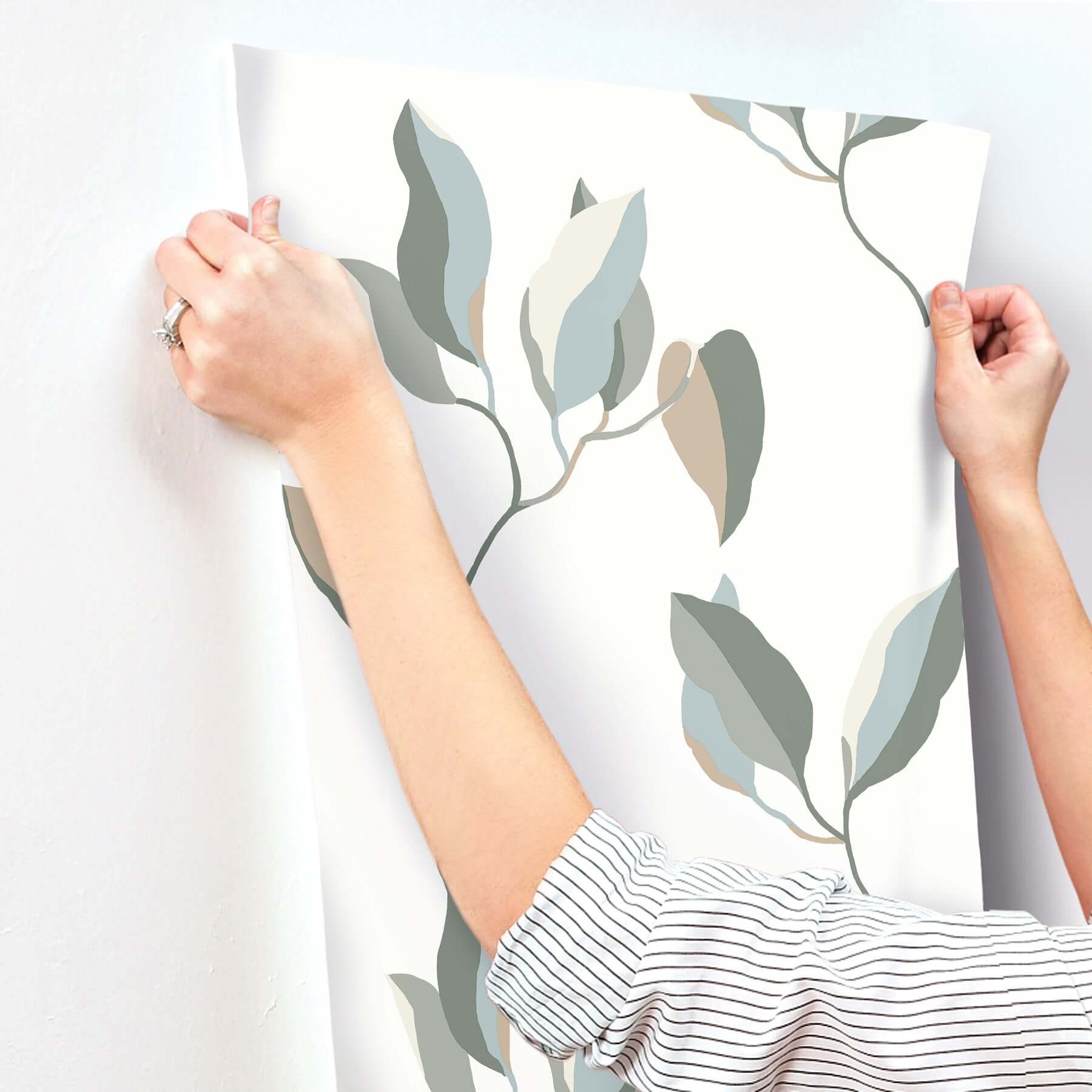 brushwork-branches-mineral-olive-wallpaper-york-wallcoverings-zm2873 - York Wallcoverings Wallpaper