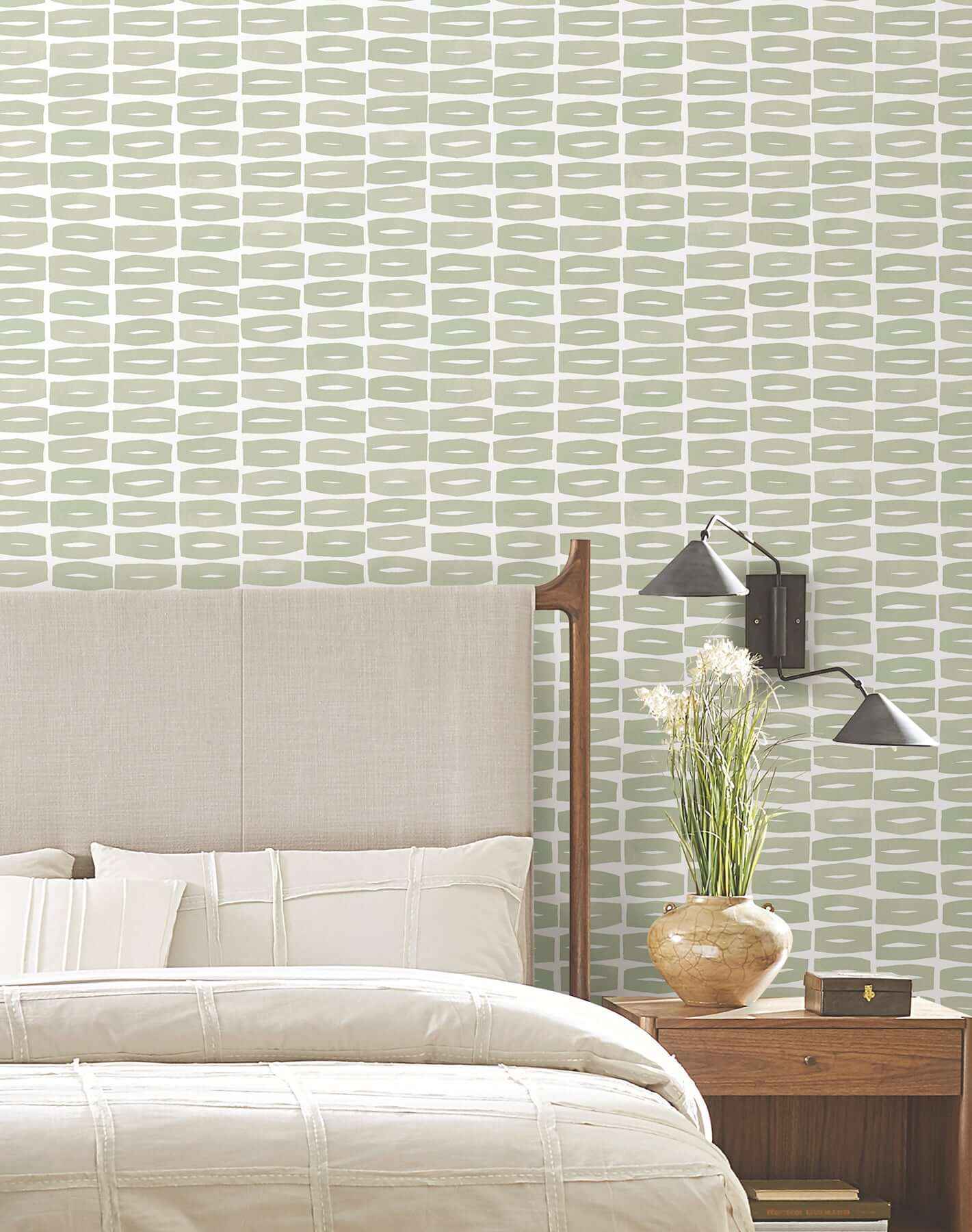 Modernist Motif Leaf Wallpaper - York Wallcoverings - ZM2862 - York Wallcoverings Wallpaper