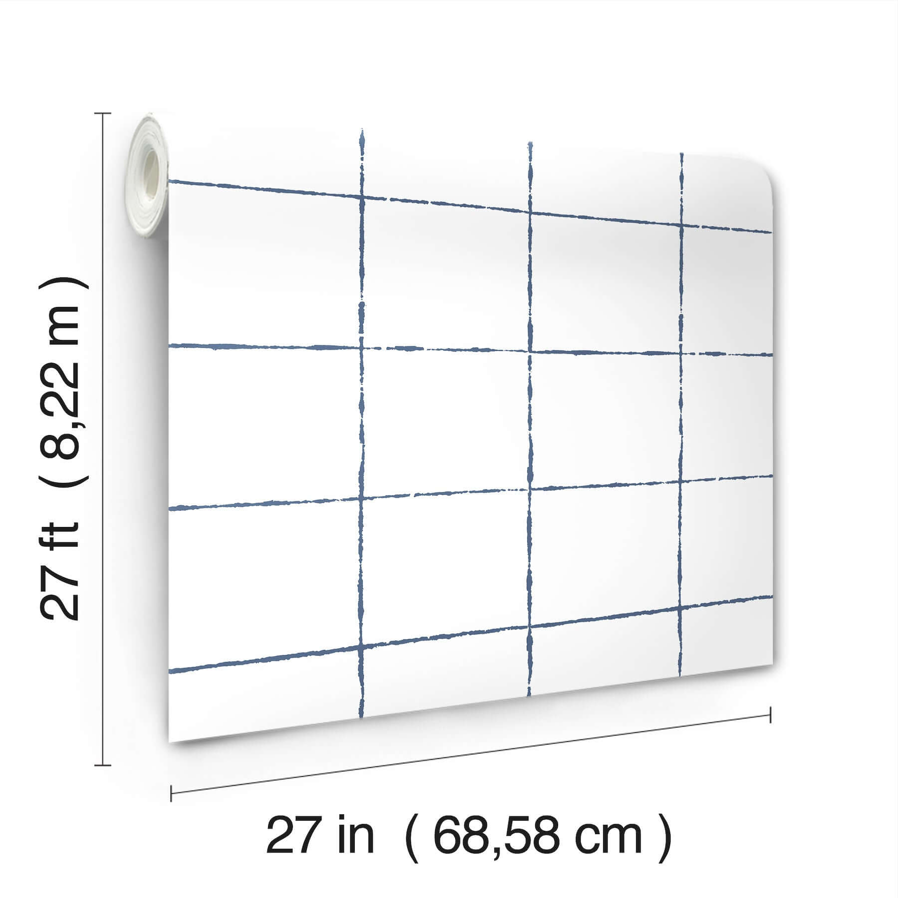 la-vitre-plaid-ultramarine-wallpaper-york-wallcoverings-zm2856 - York Wallcoverings Wallpaper
