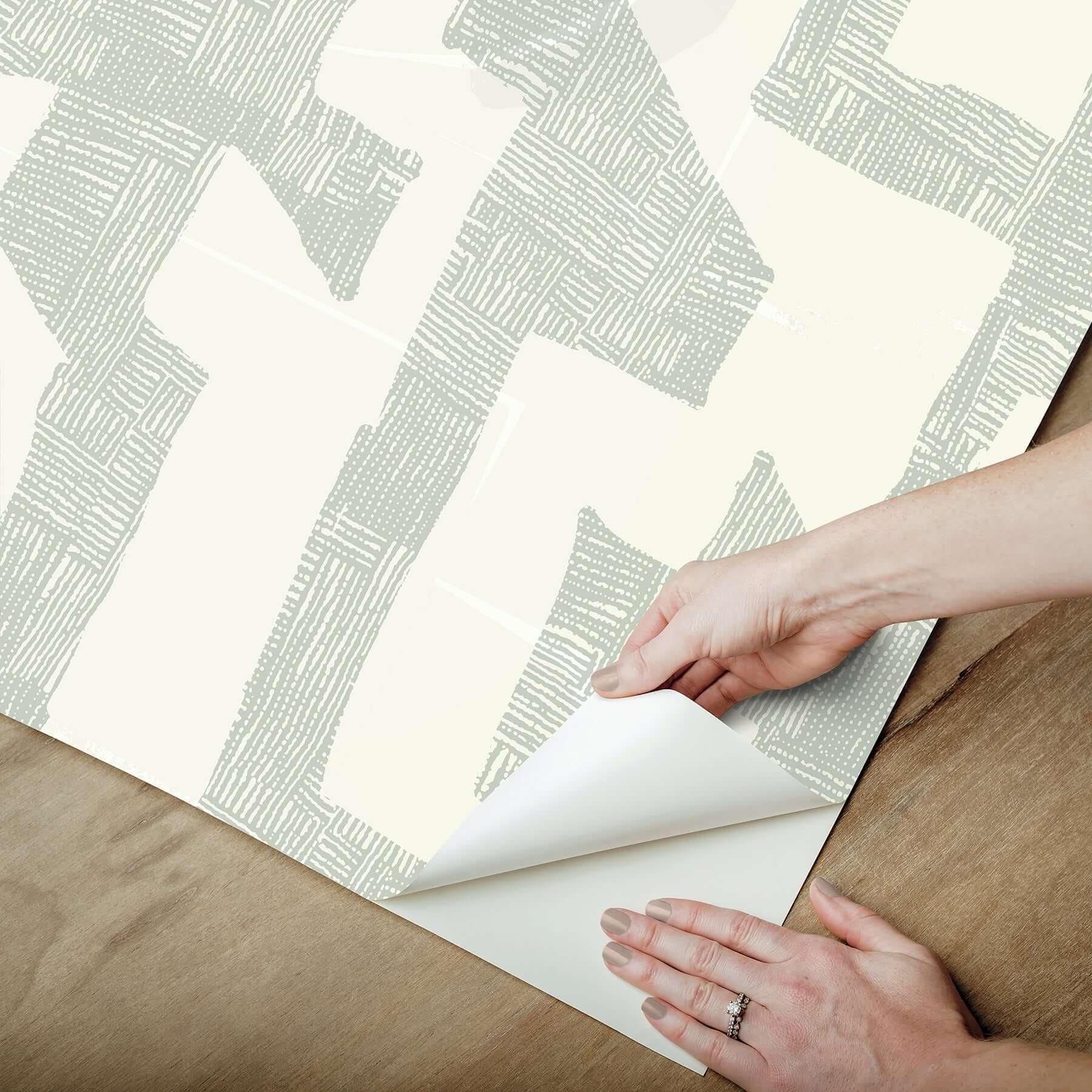 tribe-jade-premium-peel-stick-wallpaper-york-wallcoverings-psw1668rl - York Wallcoverings Wallpaper