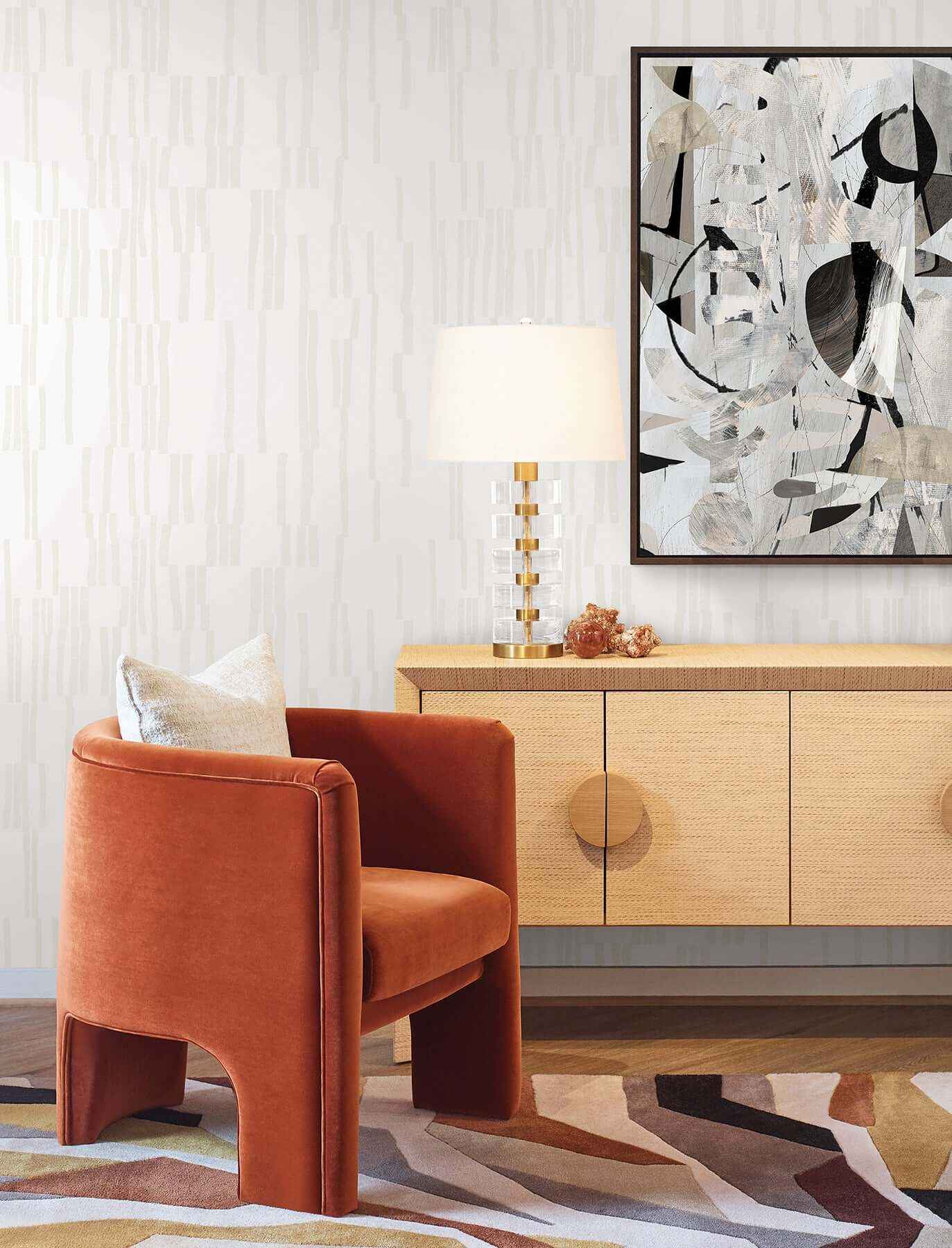 Koso Pearl & White Premium Peel + Stick Wallpaper - York Wallcoverings - PSW1660RL - York Wallcoverings Wallpaper