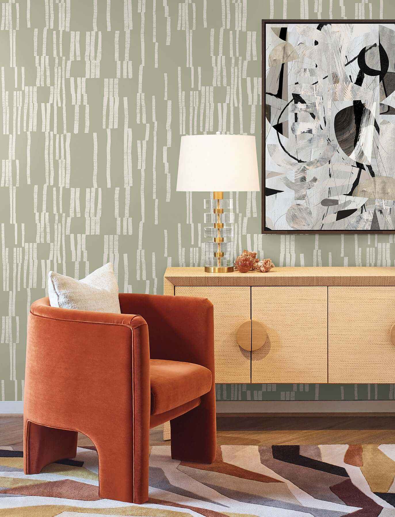 Koso Sage Premium Peel + Stick Wallpaper - York Wallcoverings - PSW1661RL