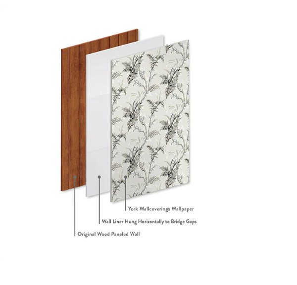 wall-liner-white-wallpaper-york-wallcoverings-wc004 - York Wallcoverings Wallpaper