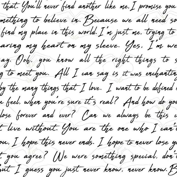Love Letters Ink Peel & Stick Wallpaper - York Wallcoverings - RMWS1251
