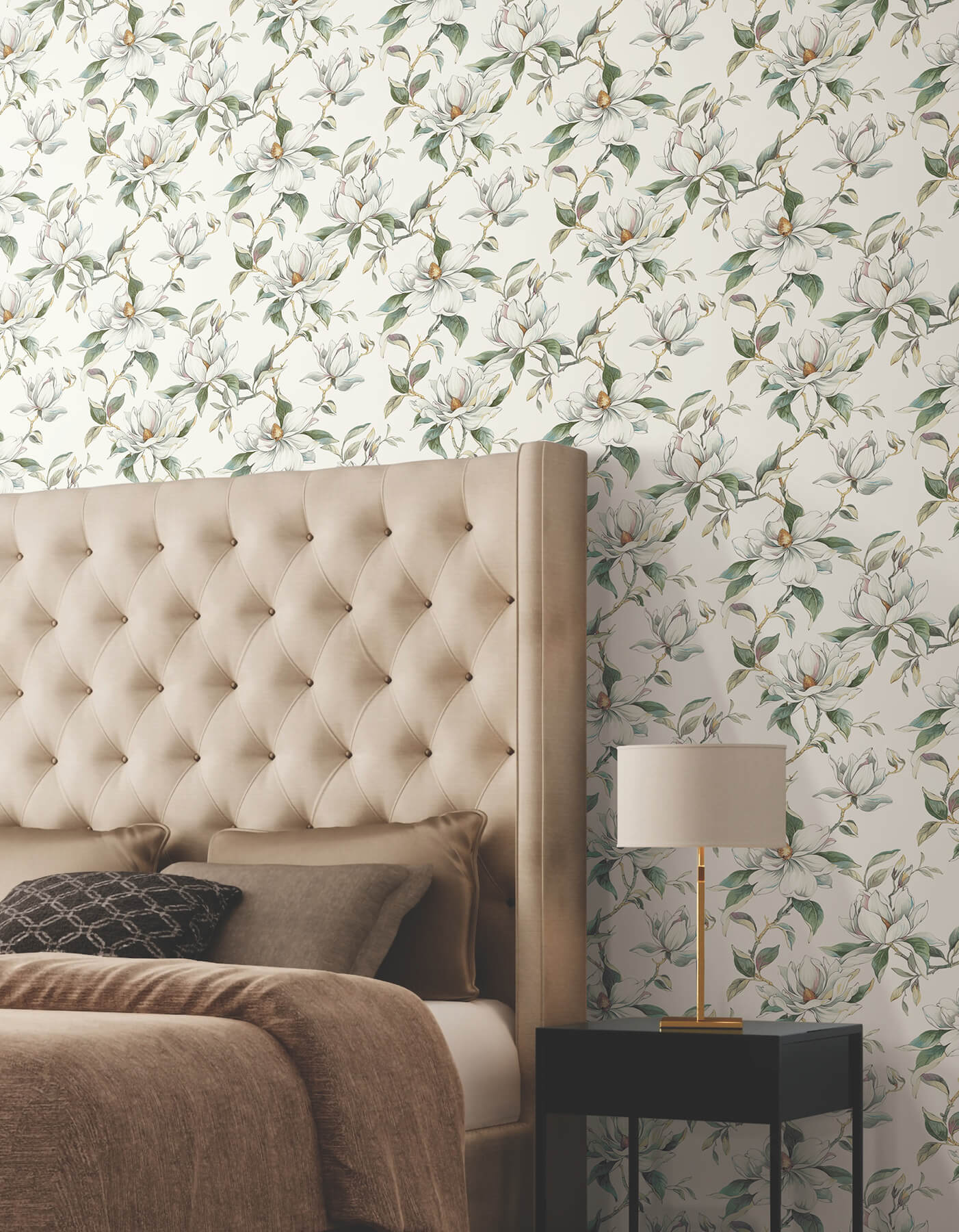 garden-jewels-white-wallpaper-york-wallcoverings-df3311 - York Wallcoverings Wallpaper
