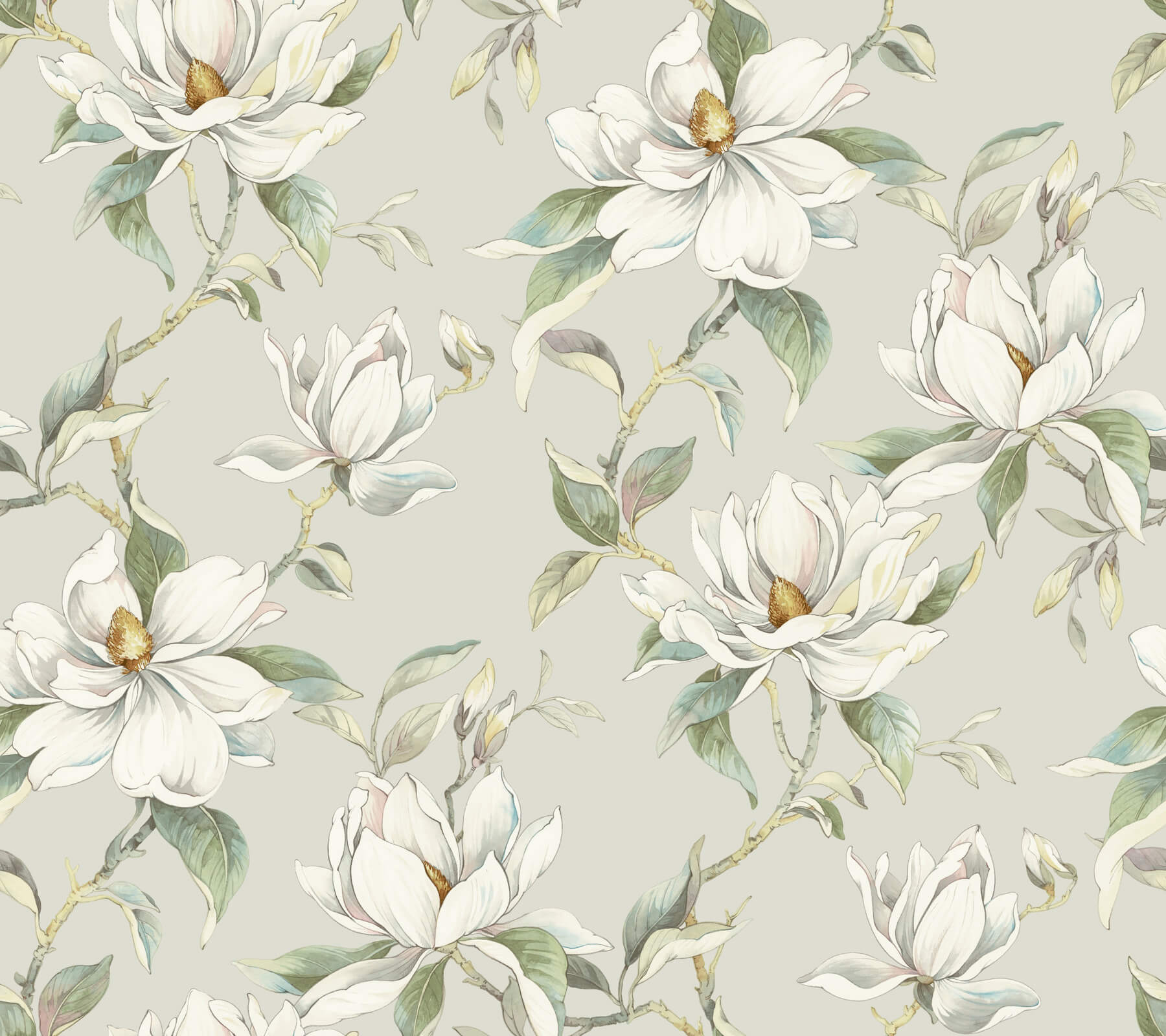 garden-jewels-warm-grey-wallpaper-york-wallcoverings-df3314 - York Wallcoverings Wallpaper