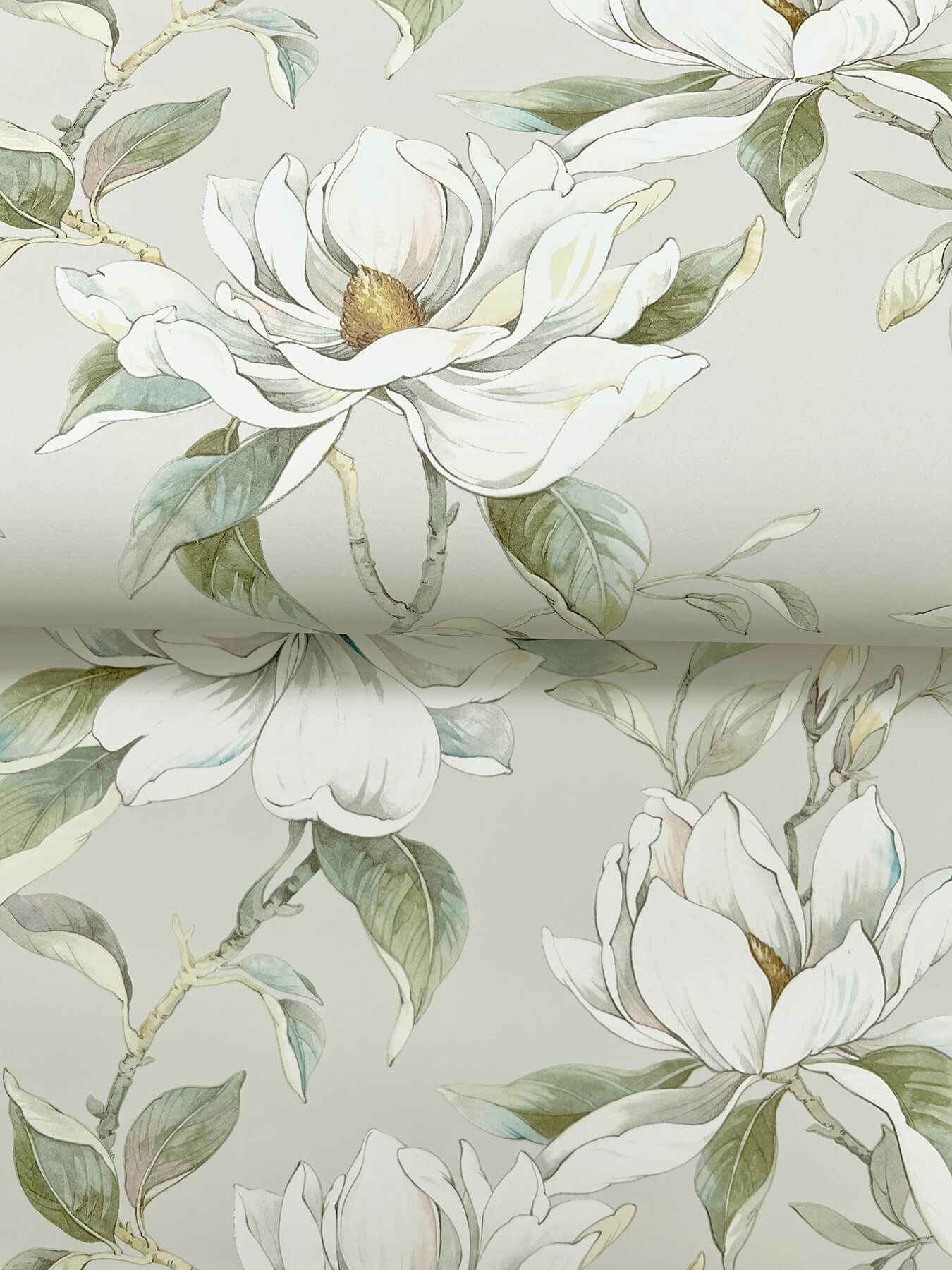 Garden Jewels Warm Grey Wallpaper - York Wallcoverings - DF3314 - York Wallcoverings Wallpaper