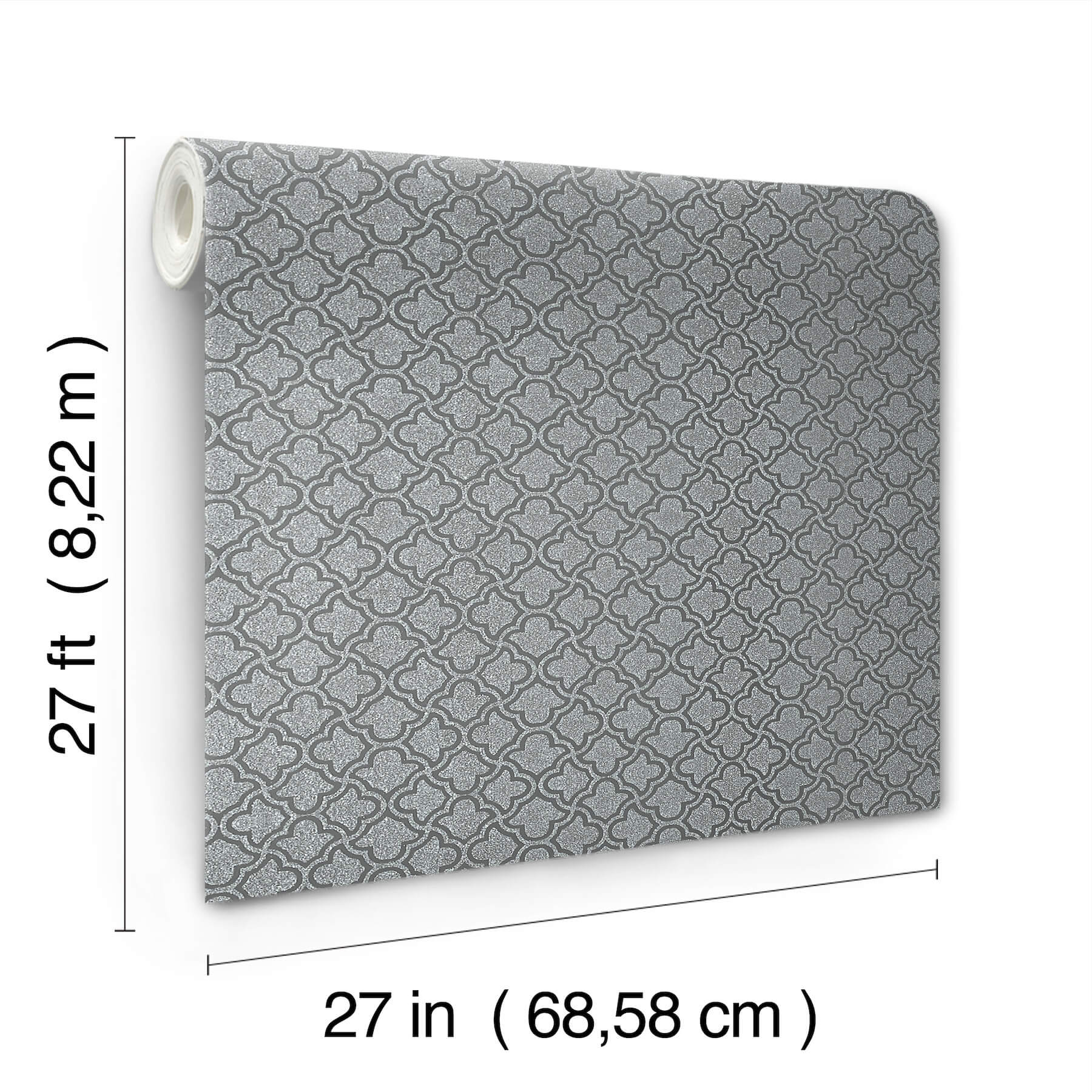 uptown-glam-charcoal-wallpaper-york-wallcoverings-df3338 - York Wallcoverings Wallpaper