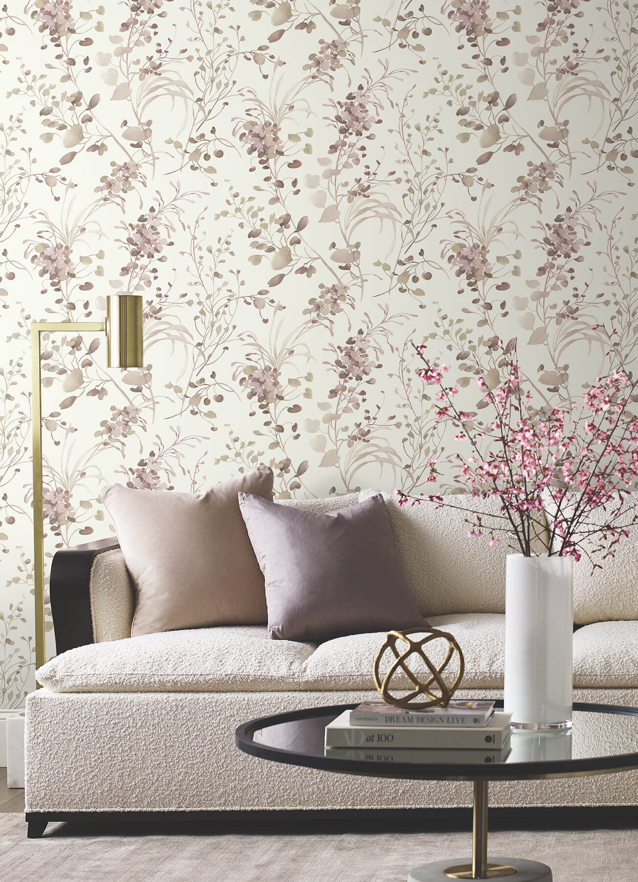 spring-whispers-soft-blush-wallpaper-york-wallcoverings-df3345 - York Wallcoverings Wallpaper