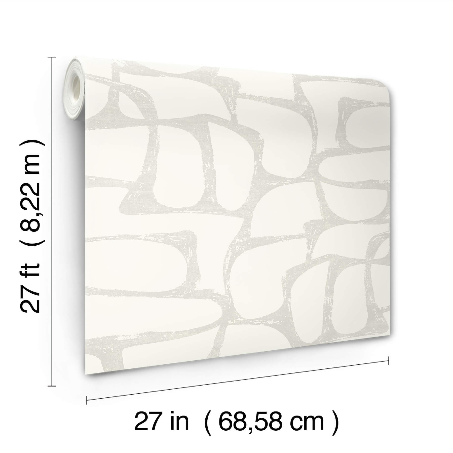 craftsman-geometric-white-soft-grey-wallpaper-york-wallcoverings-df3353 - York Wallcoverings Wallpaper