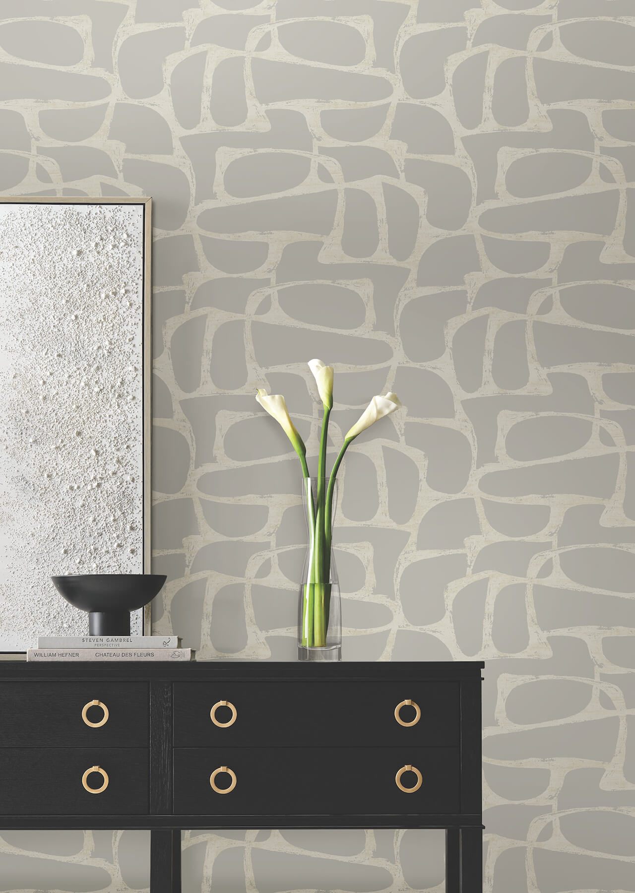 craftsman-geometric-taupe-wallpaper-york-wallcoverings-df3354 - York Wallcoverings Wallpaper