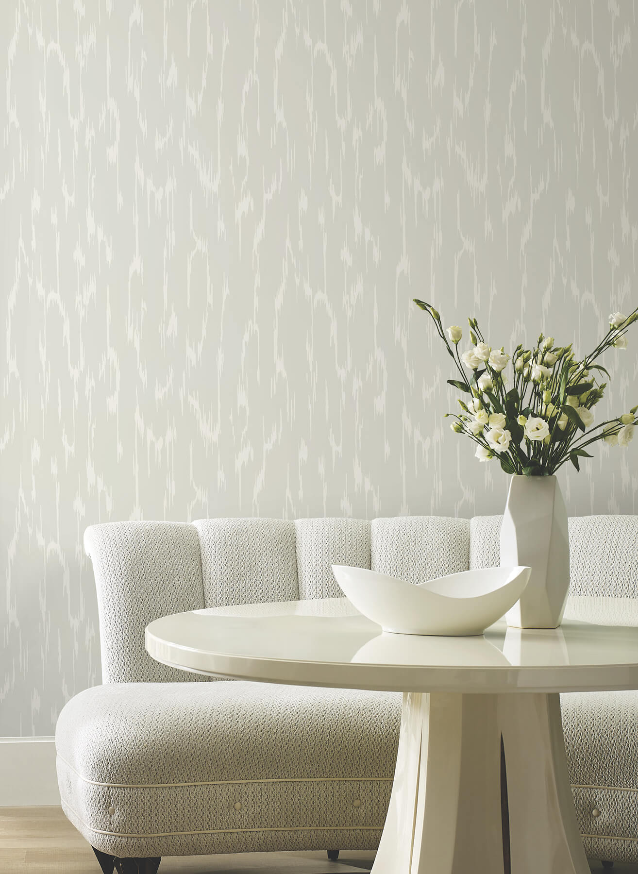 flowing-light-grey-wallpaper-york-wallcoverings-df3361 - York Wallcoverings Wallpaper