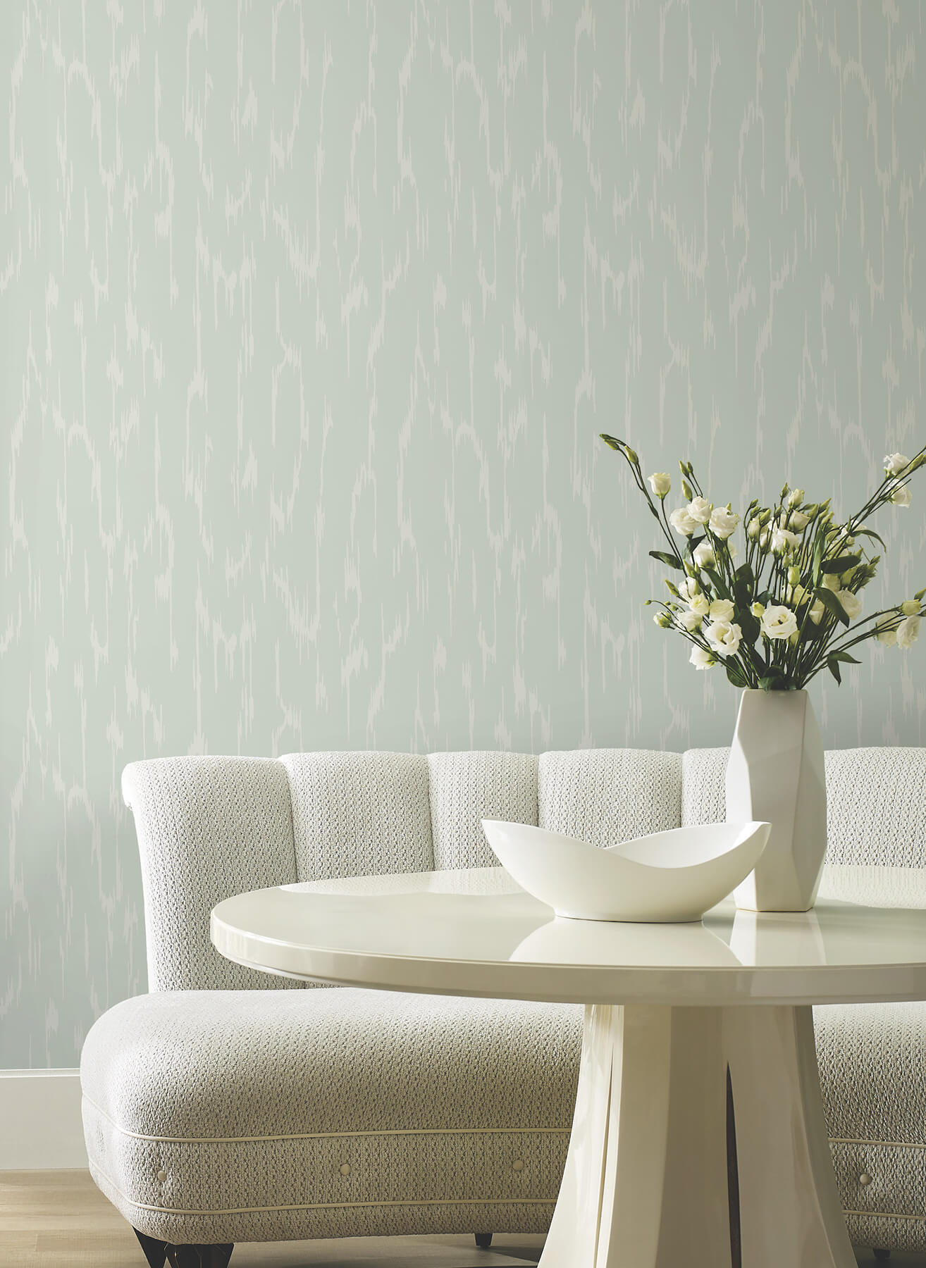 flowing-ether-blue-wallpaper-york-wallcoverings-df3363 - York Wallcoverings Wallpaper