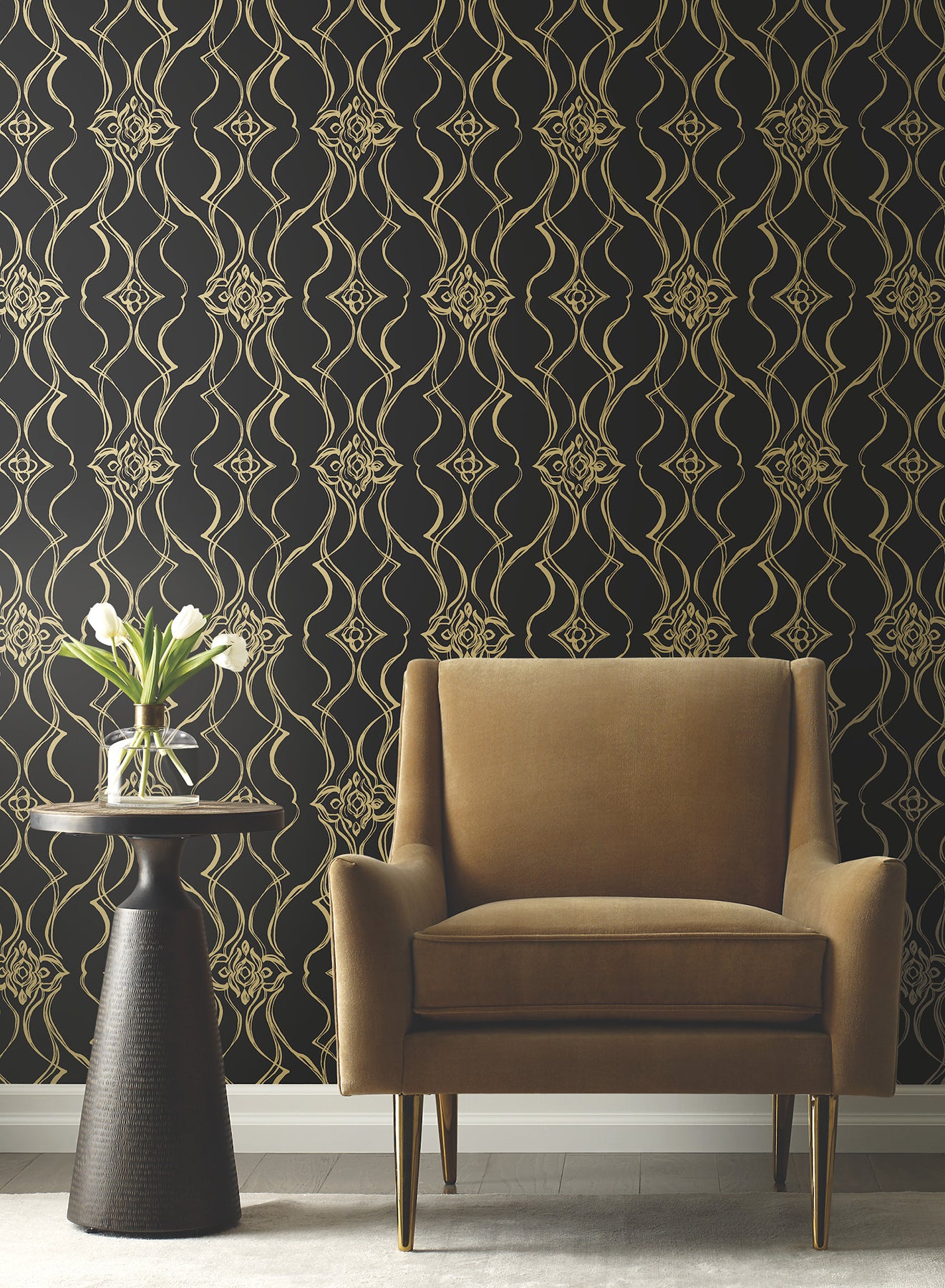 pirouette-wallpaper-black-gold-york-wallcoverings-df3371