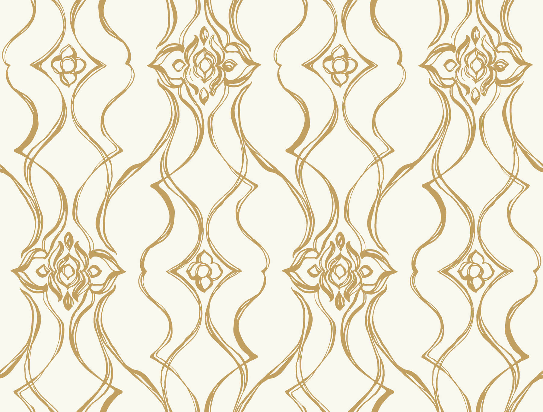 pirouette-white-gold-wallpaper-york-wallcoverings-df3372 - York Wallcoverings Wallpaper