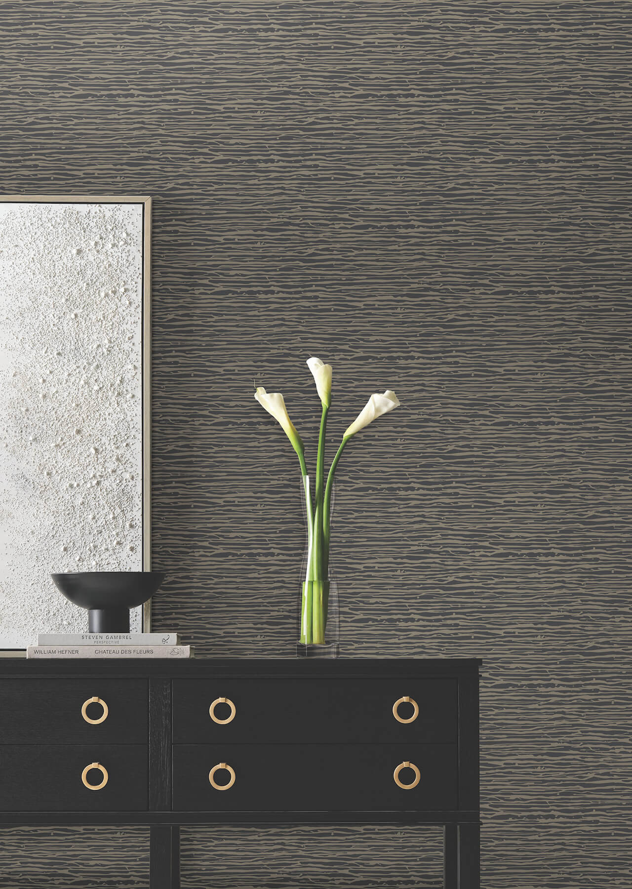 horizons-charcoal-wallpaper-york-wallcoverings-df3384 - York Wallcoverings Wallpaper