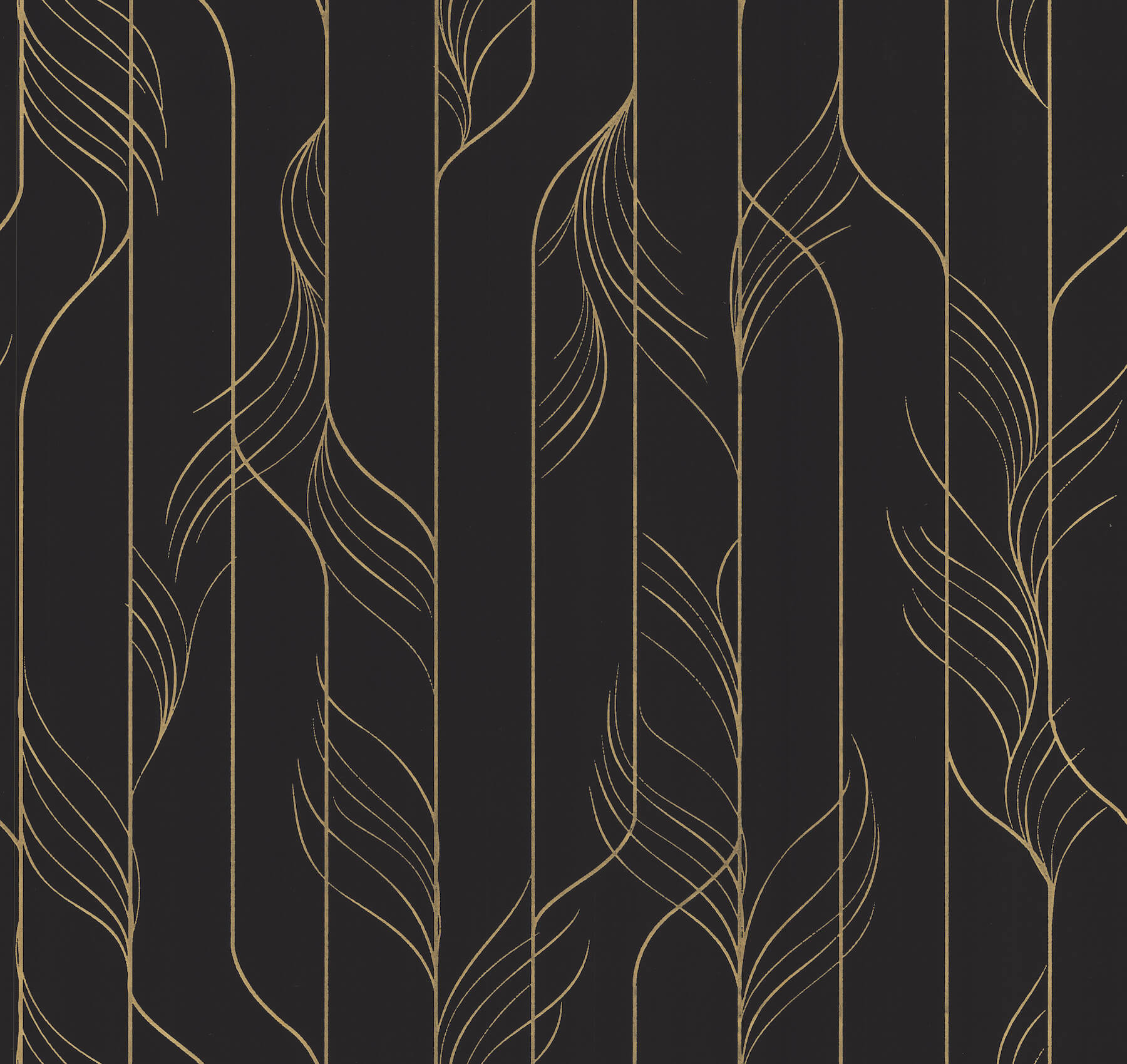 elemental-thread-black-gold-wallpaper-york-wallcoverings-df3305 - York Wallcoverings Wallpaper