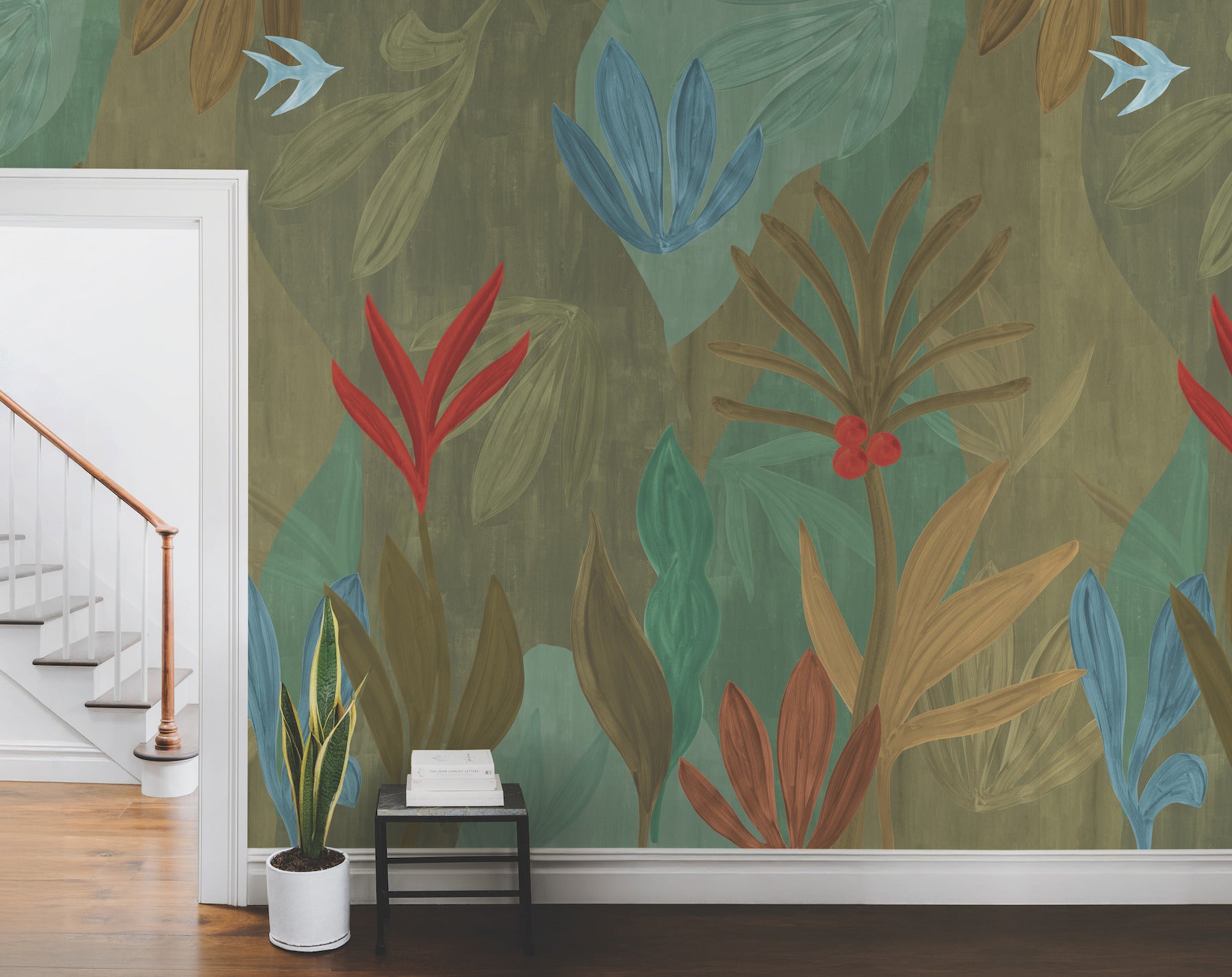 chambord-gardens-wall-mural-leaf-olive-york-wallcoverings-zm2847m