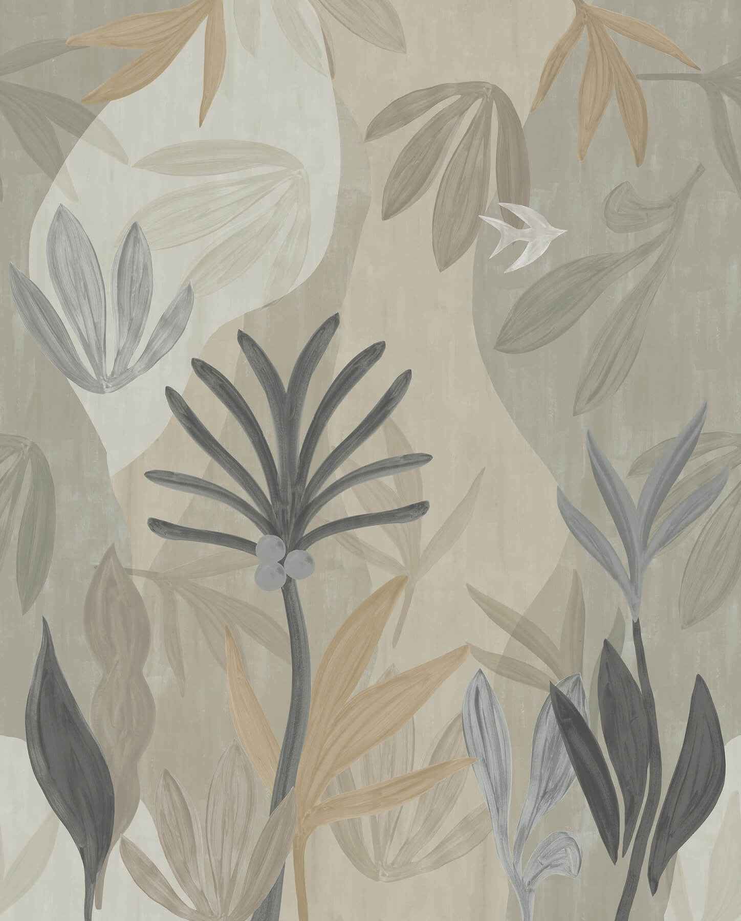 Chambord Gardens Graphite & Carbon Wall Mural - York Wallcoverings - ZM2848M - York Wallcoverings Wallpaper