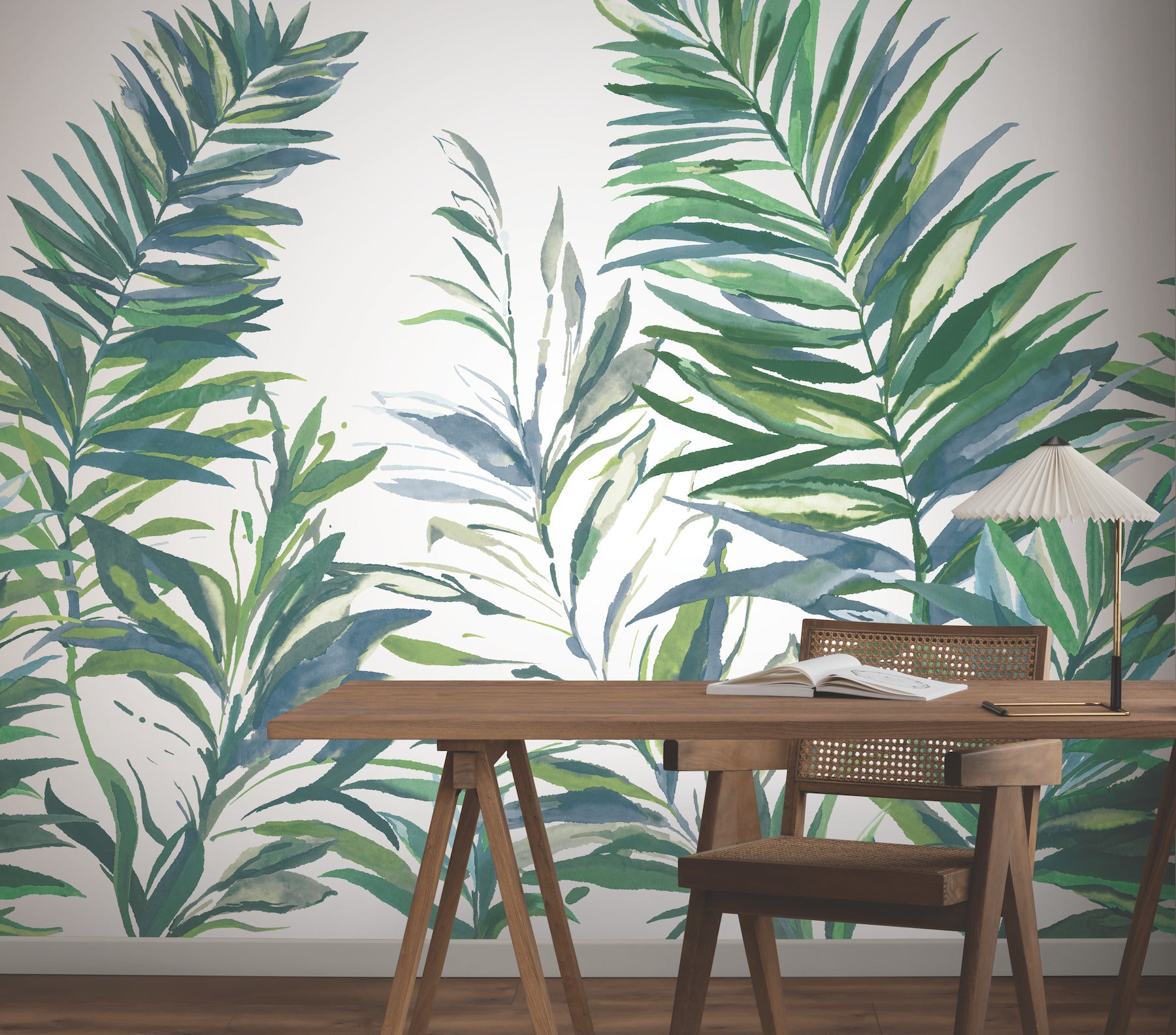 swaying-palms-green-blue-mural-york-wallcoverings-gn2546m