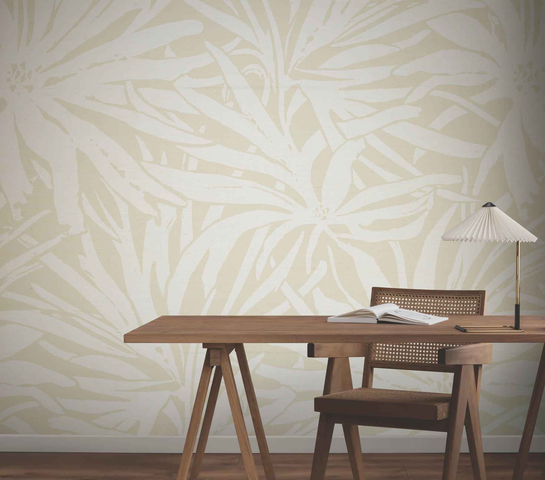 Floral Canopy Beige Mural - York Wallcoverings - GN2577M - York Wallcoverings Wallpaper