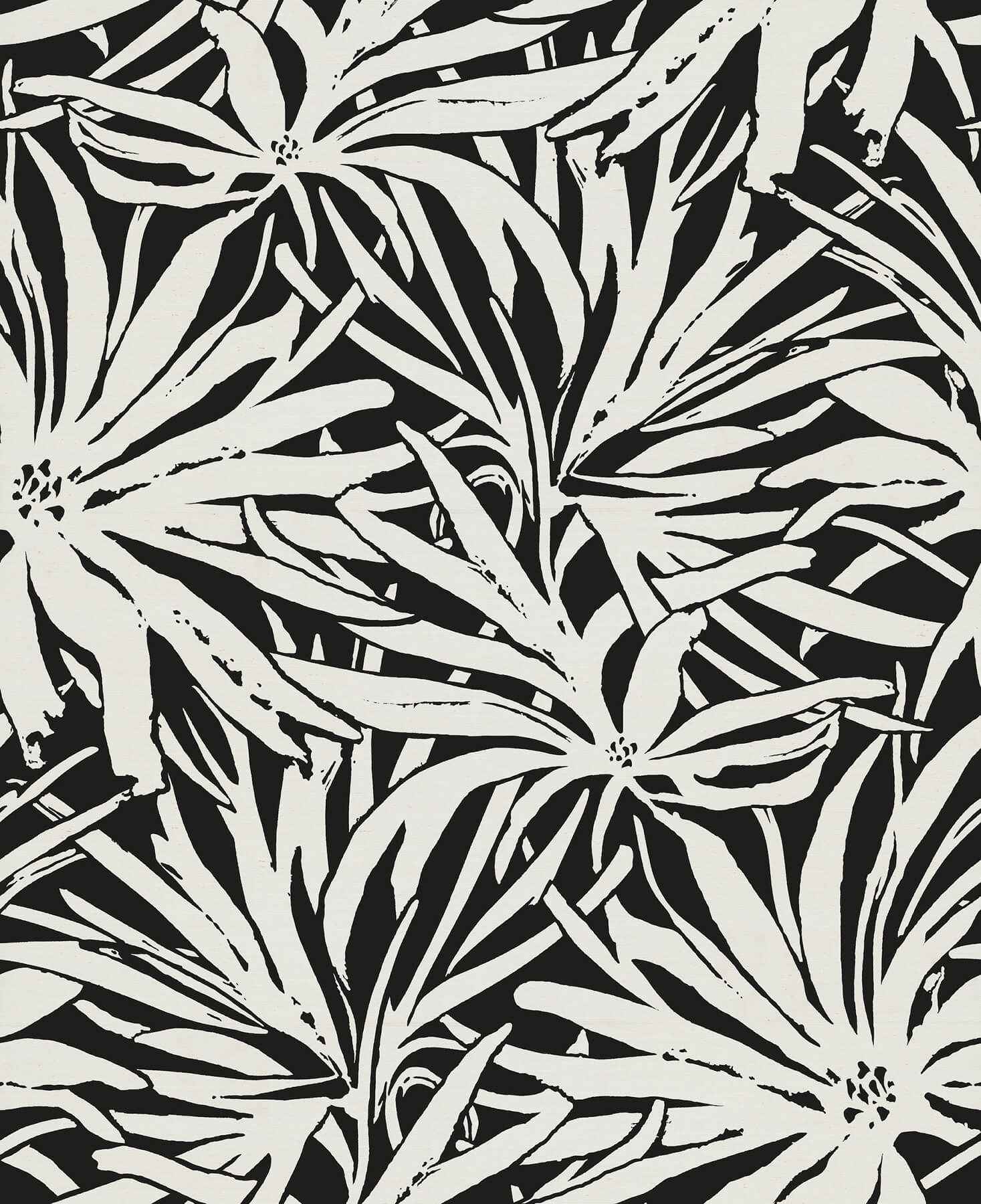 Floral Canopy Black Mural - York Wallcoverings - GN2576M