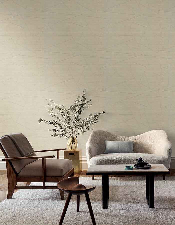 Lisle Toasted Almond Wallpaper - York Wallcoverings - SI6822 - York Wallcoverings Wallpaper