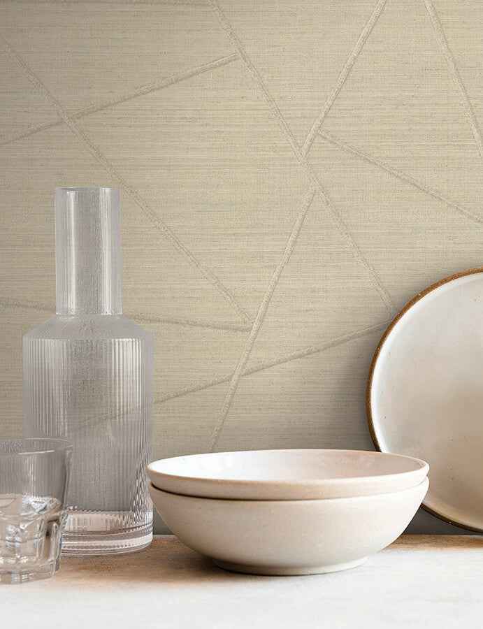 Lisle Toasted Almond Wallpaper - York Wallcoverings - SI6822 - York Wallcoverings Wallpaper