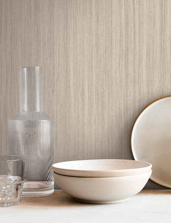 Wistman Stripe Almond Wallpaper - York Wallcoverings - SI25711 - York Wallcoverings Wallpaper